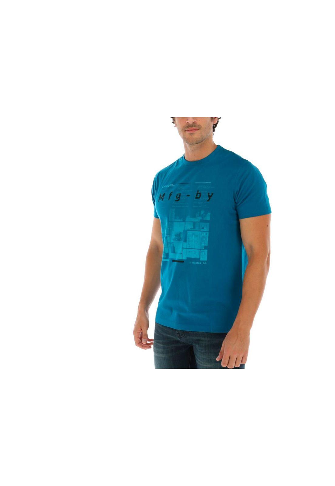 Polera M/C Streets Tee Azul-1