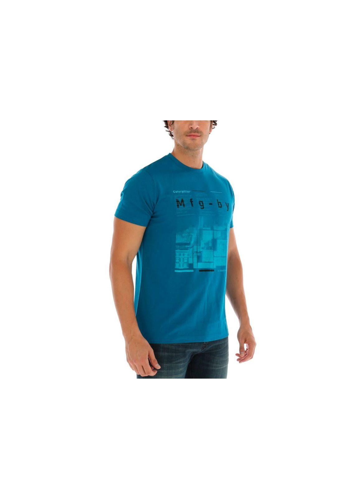 Polera M/C Streets Tee Azul-3