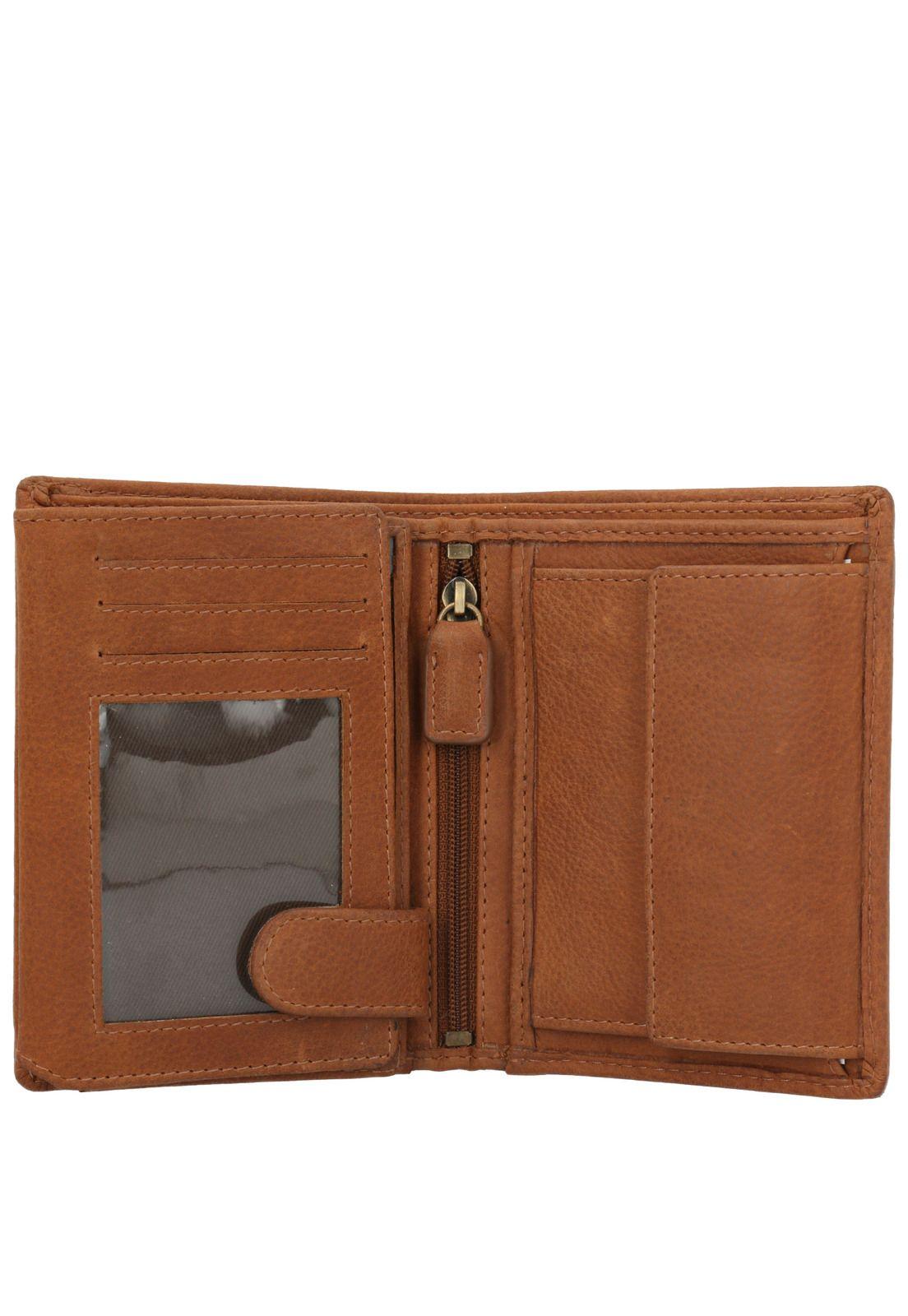 Billetera Cuero Hombre Th Elliott Café-2