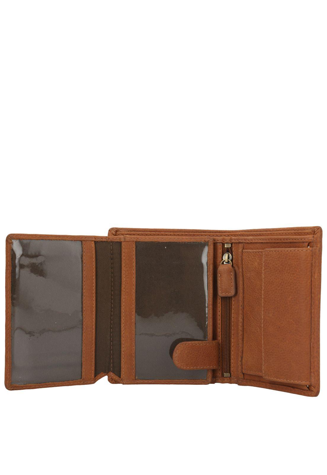 Billetera Cuero Hombre Th Elliott Café-3