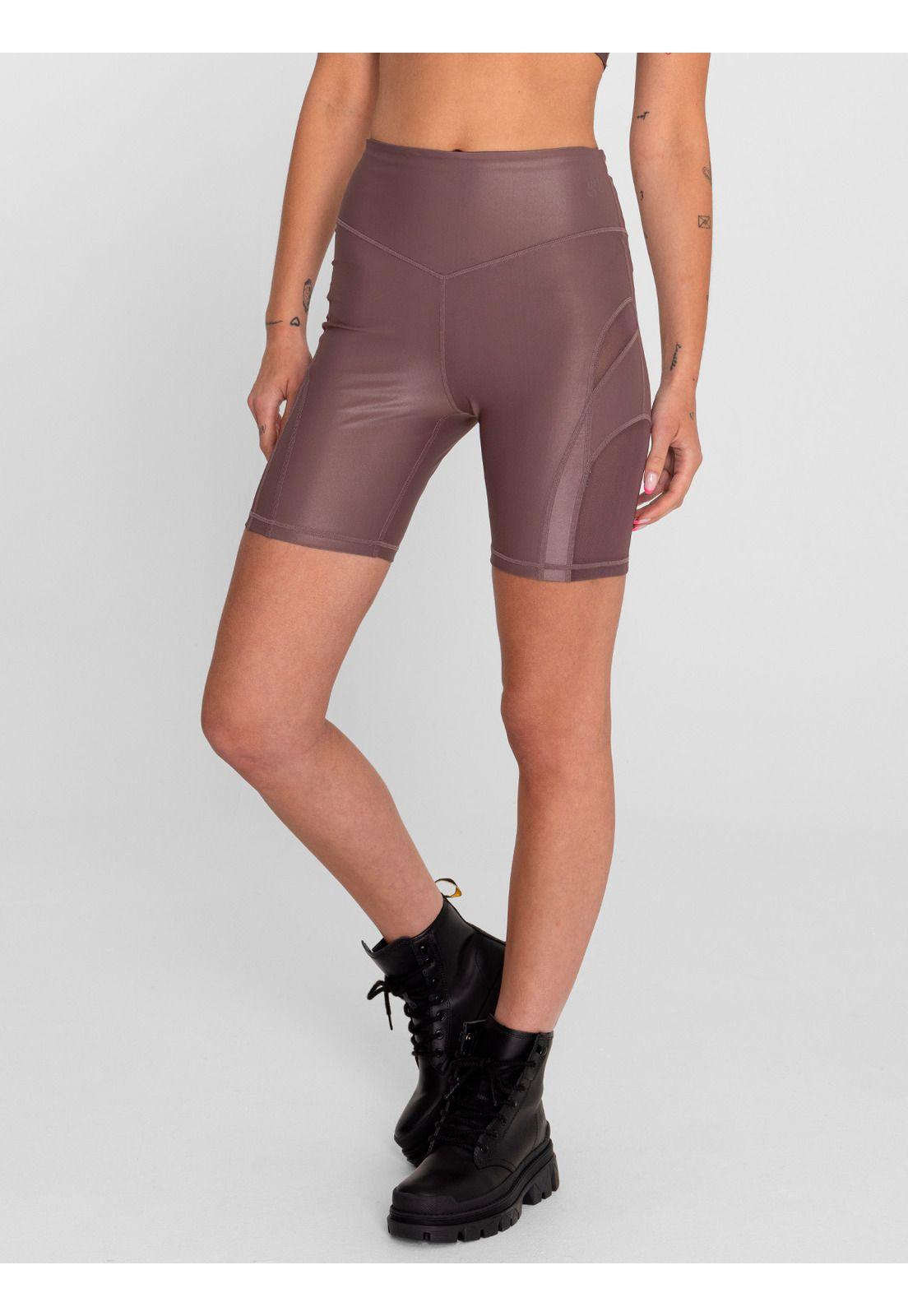 Calza Biker tiro alto HR SAINTMALĒ Marrón Mujer-0