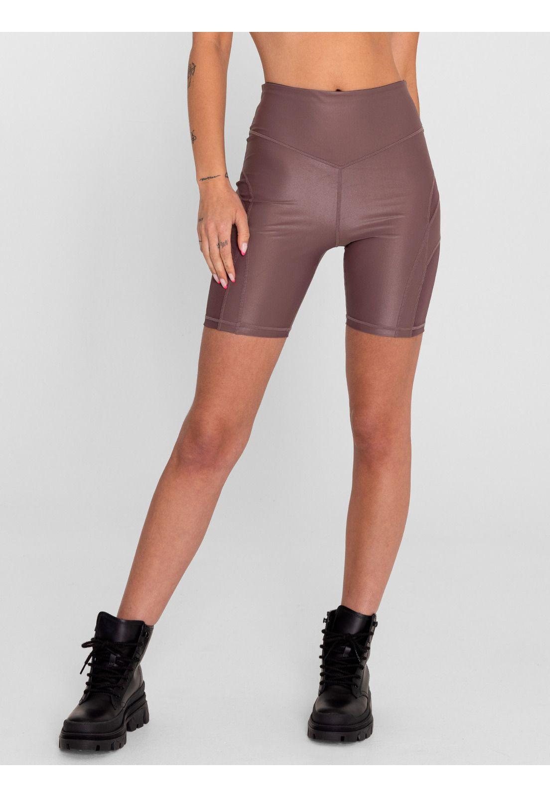 Calza Biker tiro alto HR SAINTMALĒ Marrón Mujer-1