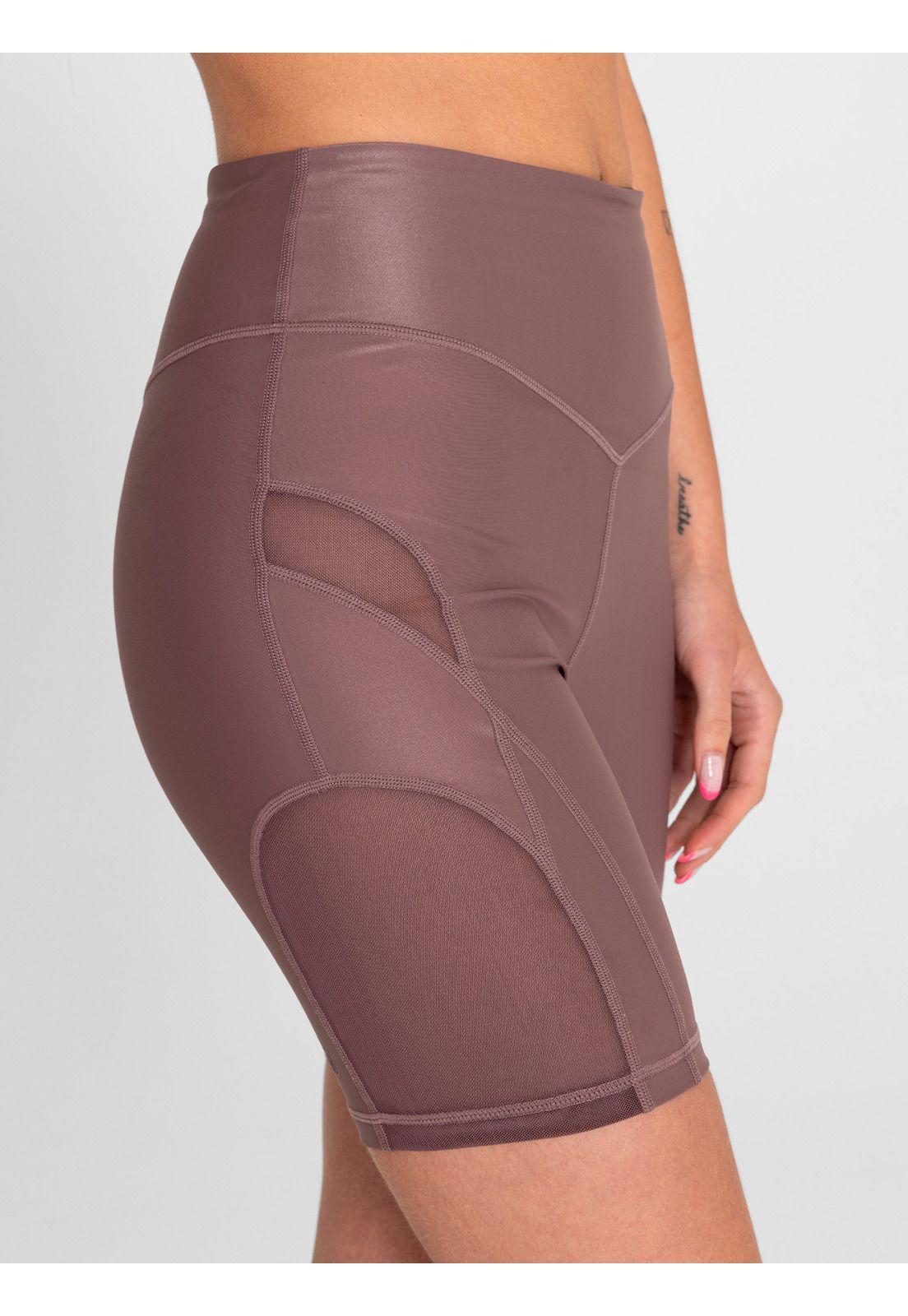 Calza Biker tiro alto HR SAINTMALĒ Marrón Mujer-4