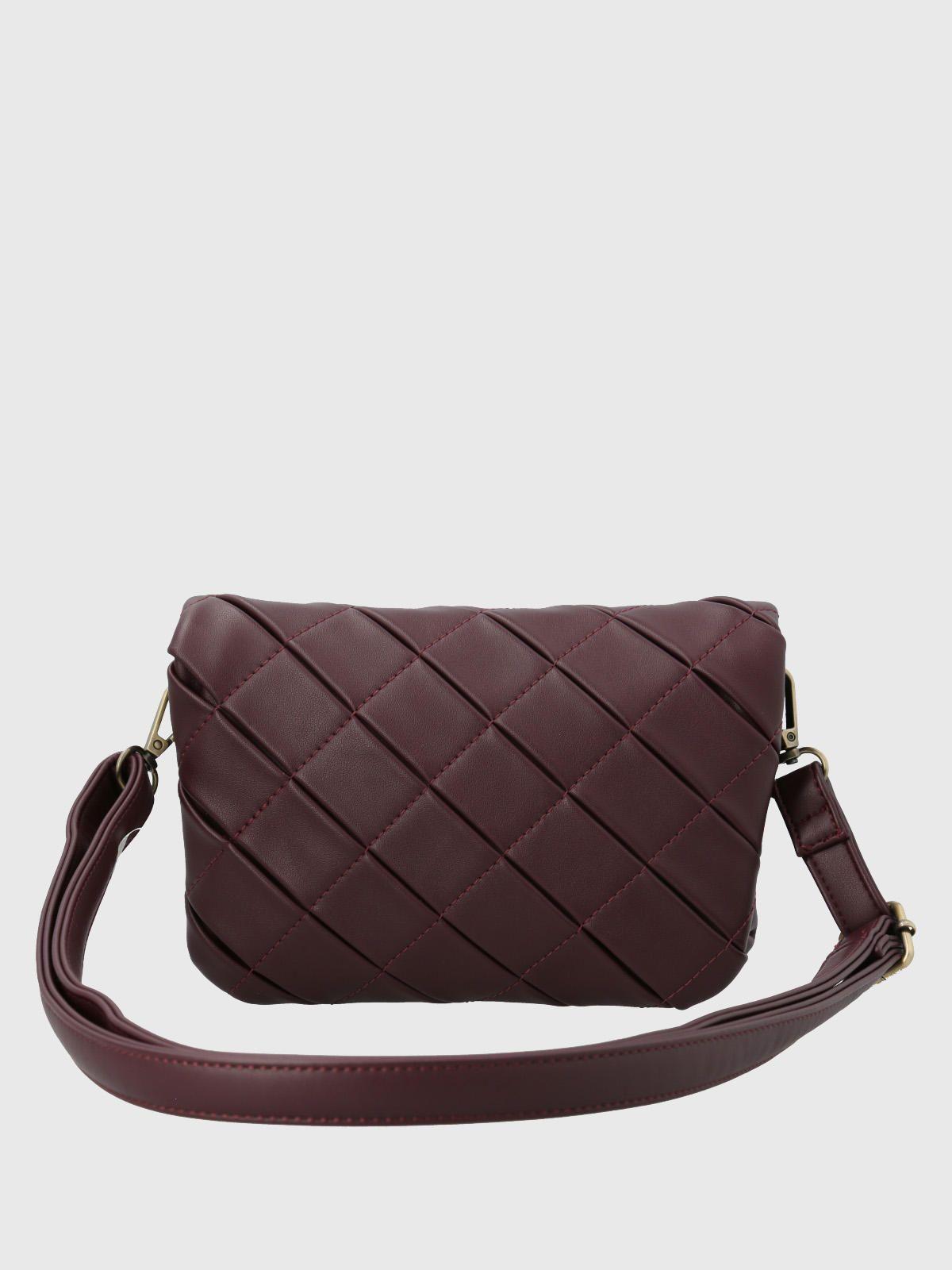 Cartera Ecocuero Mujer Trini Cross Rojo-2