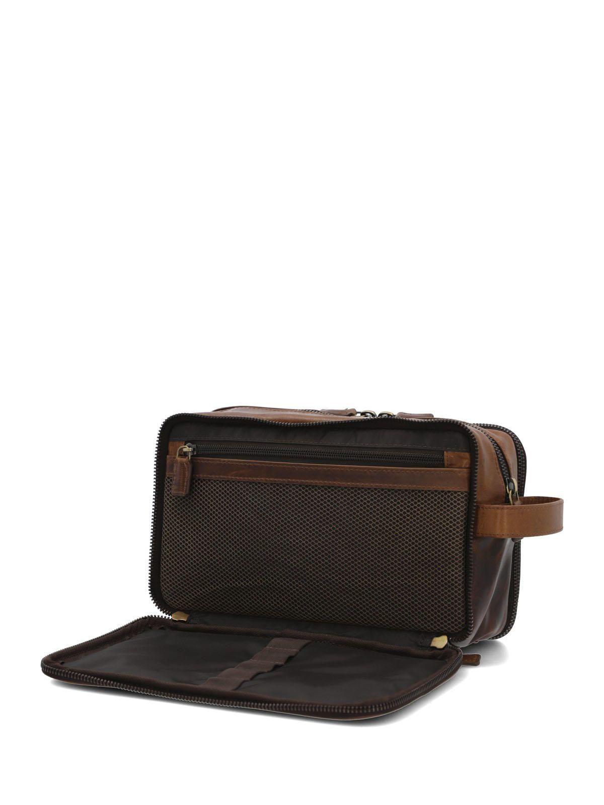 Necessaire Cuero Toiletry Café-3