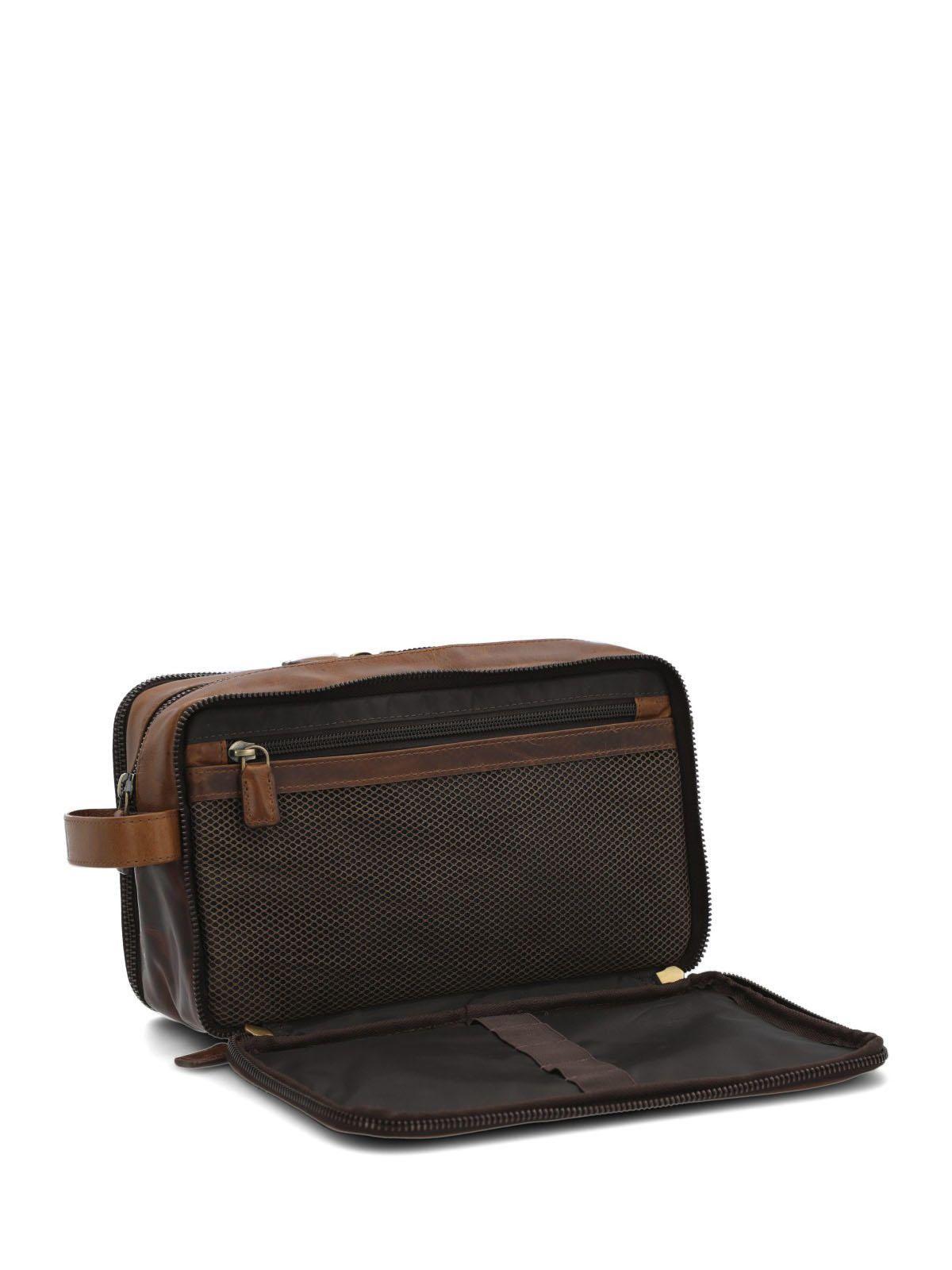 Necessaire Cuero Toiletry Café-4
