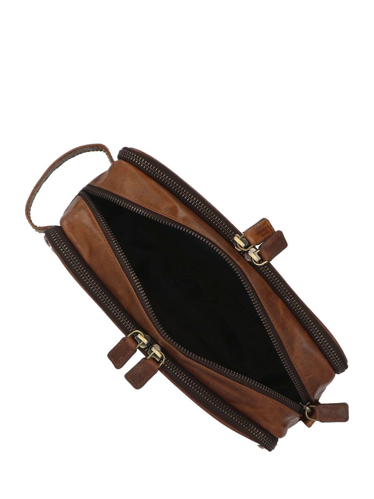 Necessaire Cuero Toiletry Café-5