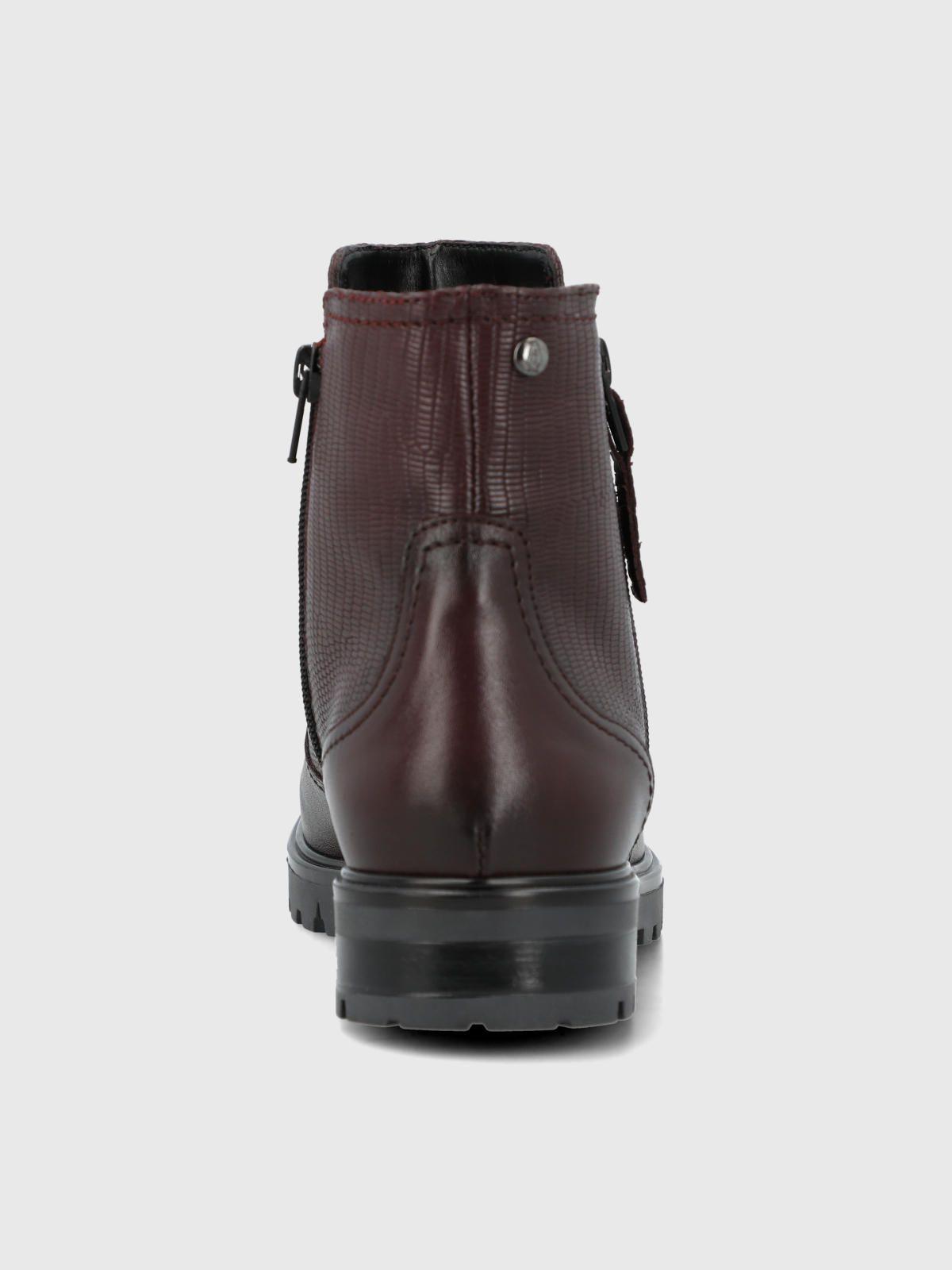 Botin Cuero Mujer Briller Burdeo-6