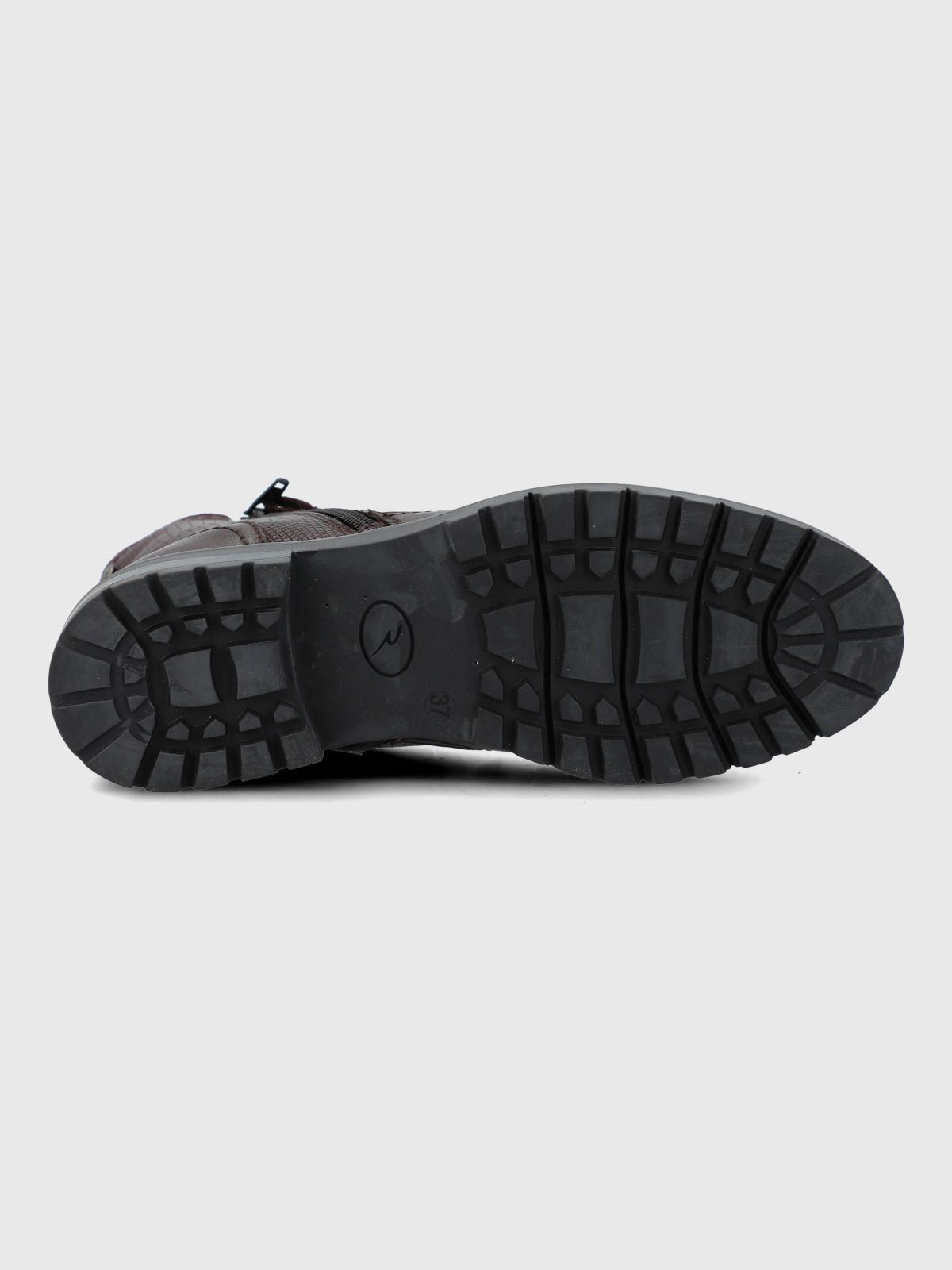 Botin Cuero Mujer Briller Burdeo-7