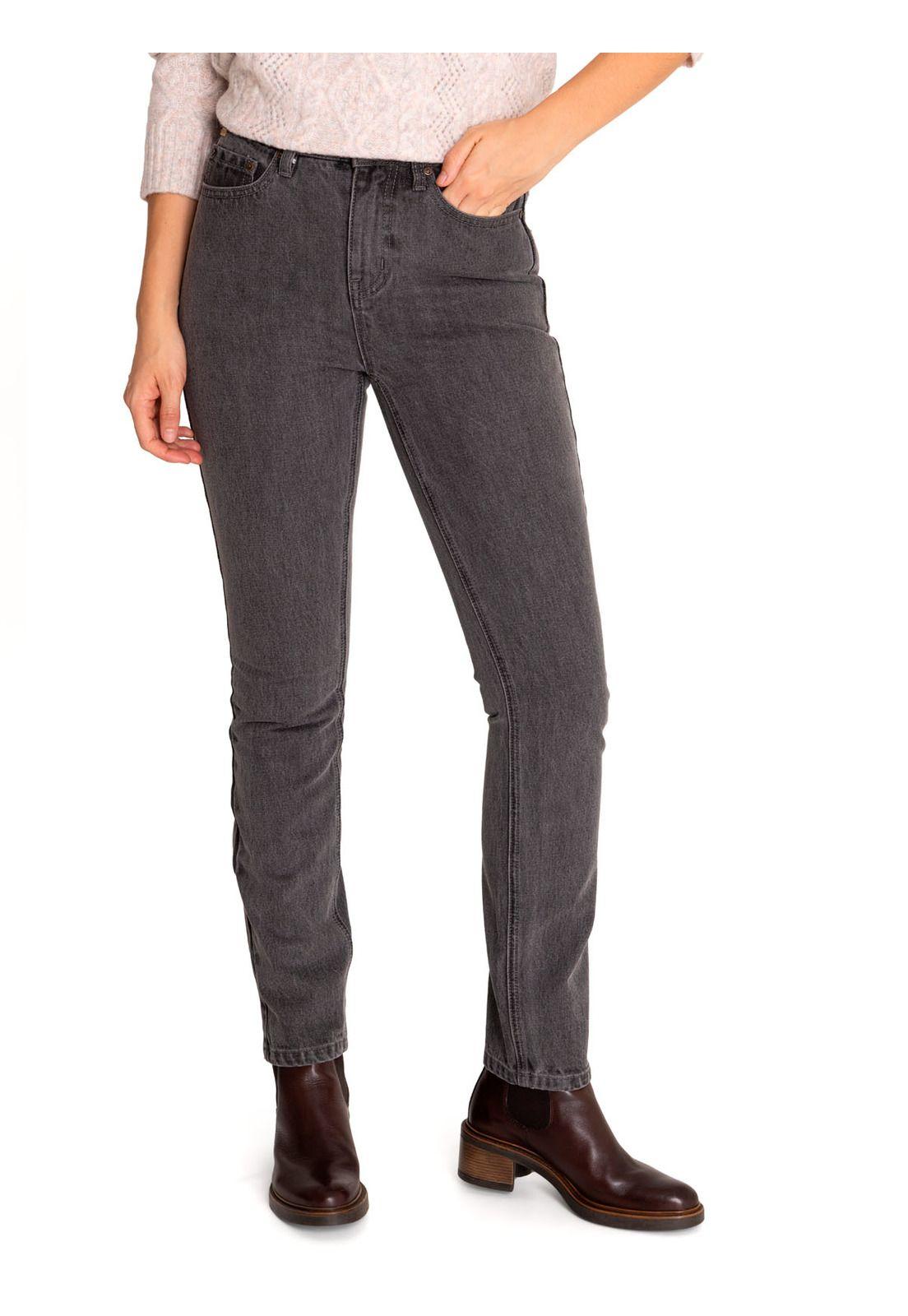 Jeans Algodón Orgánico Mujer Macao Gris-9