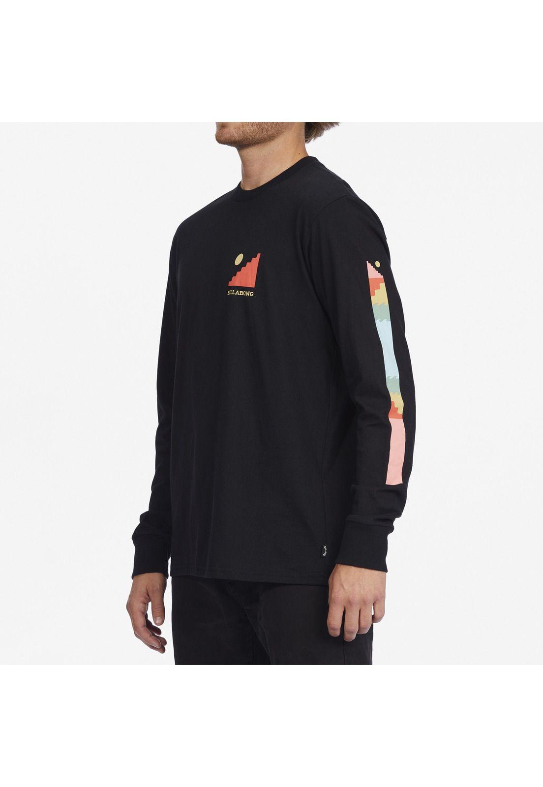 Polera M/L Hombre Stairway Negro-1