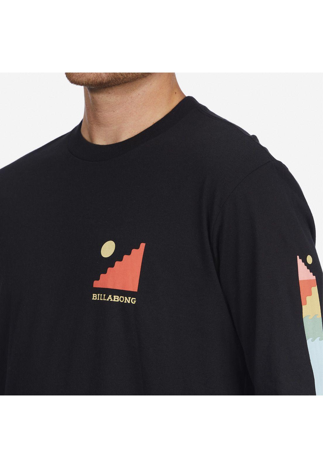 Polera M/L Hombre Stairway Negro-3