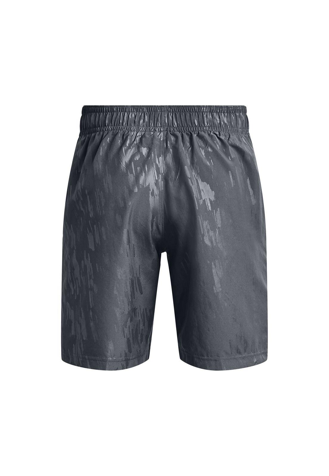 Short Hombre Woven Emboss Shorts Gris-1