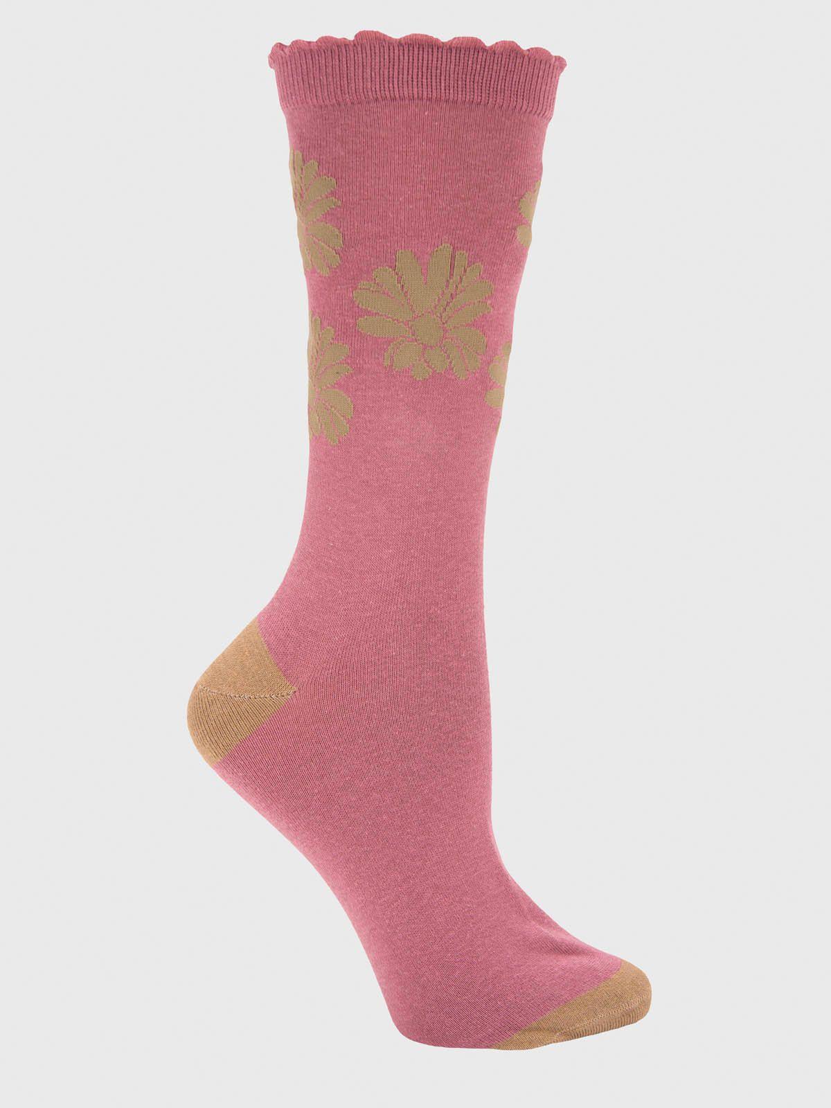 Calcetin Algodón Mujer C St Rose Rosado-0