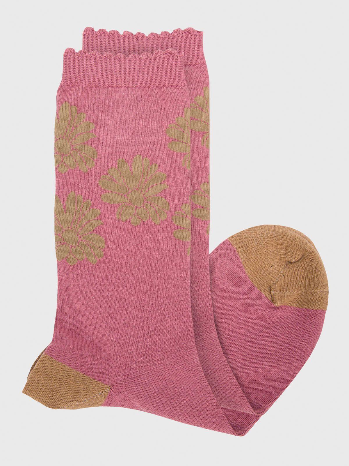 Calcetin Algodón Mujer C St Rose Rosado-1