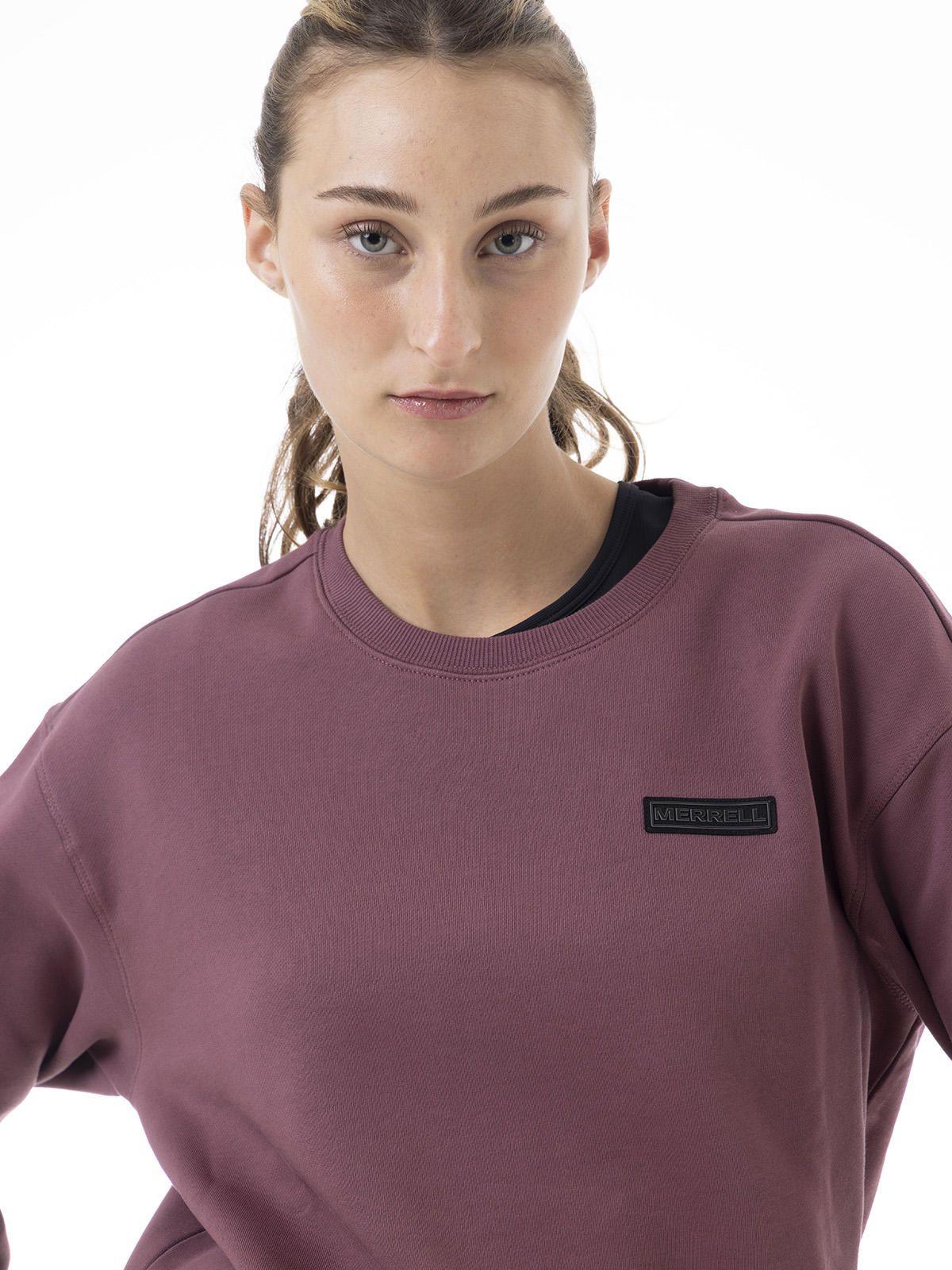 Polerón Mujer Urban Essential Crewneck Morado-1