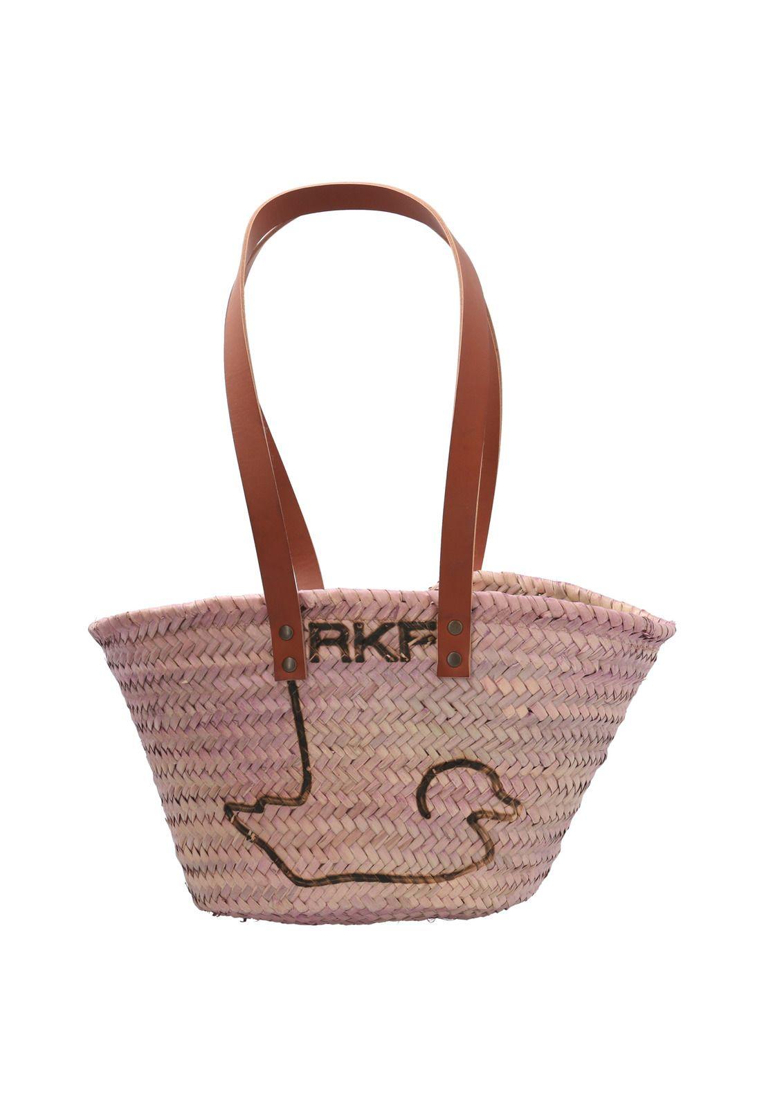 Cartera Rafia Mujer RKF Valencia Rosado-0