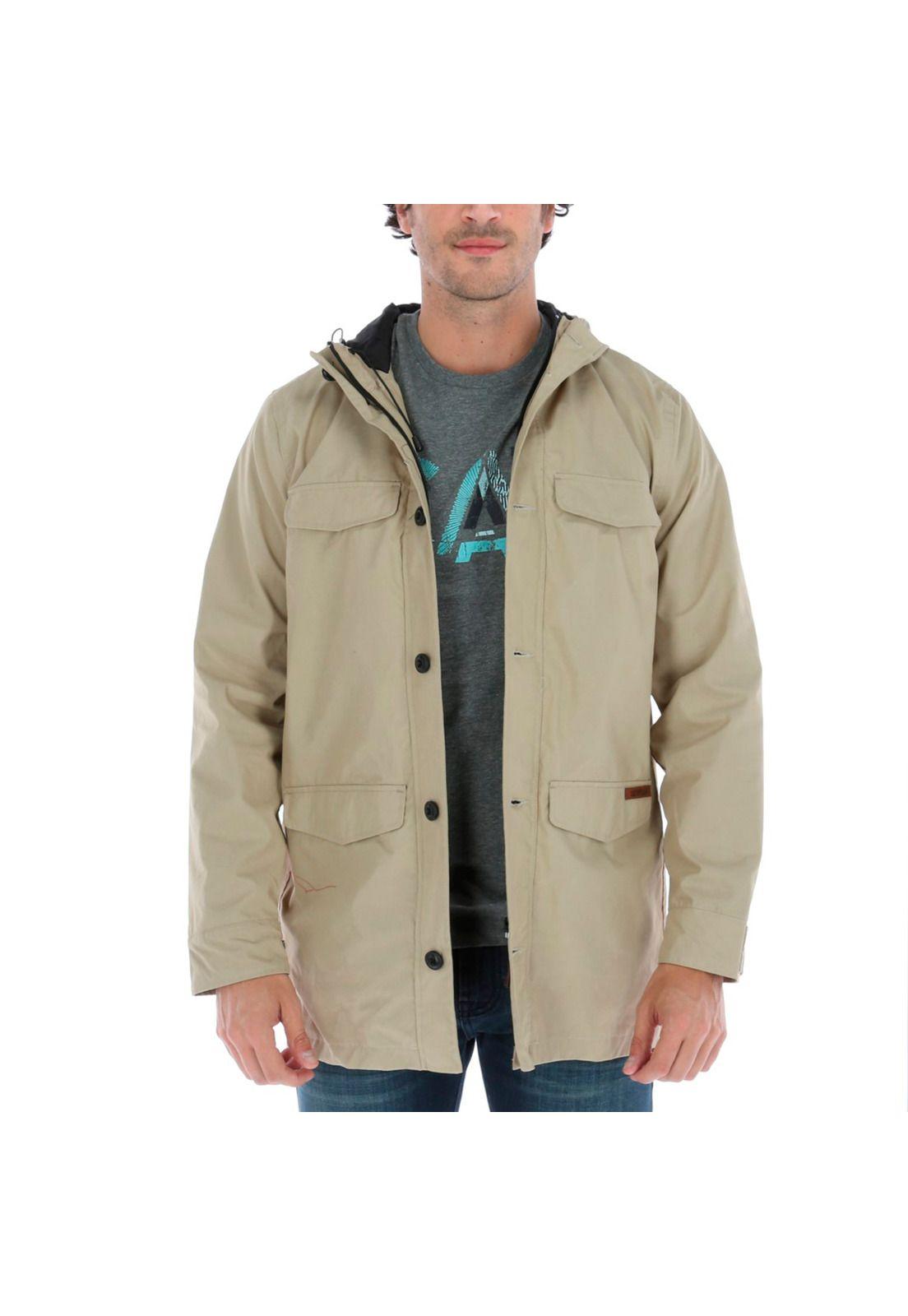 CHAQUETA HOMBRE BEARTOOTH RAIN JCKT BEIGE-0