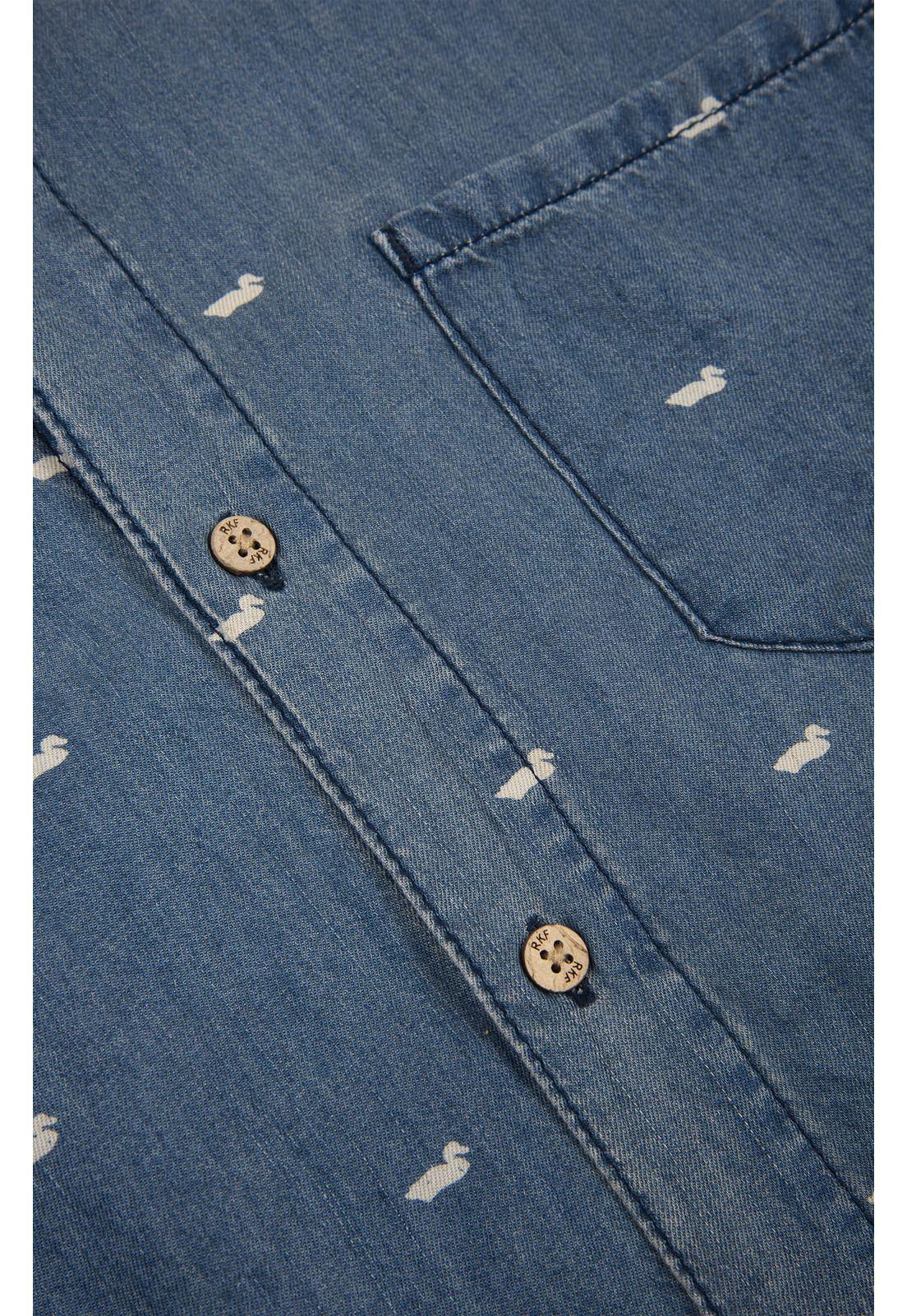 Camisa Tencel Hombre Denimprint Azul-1