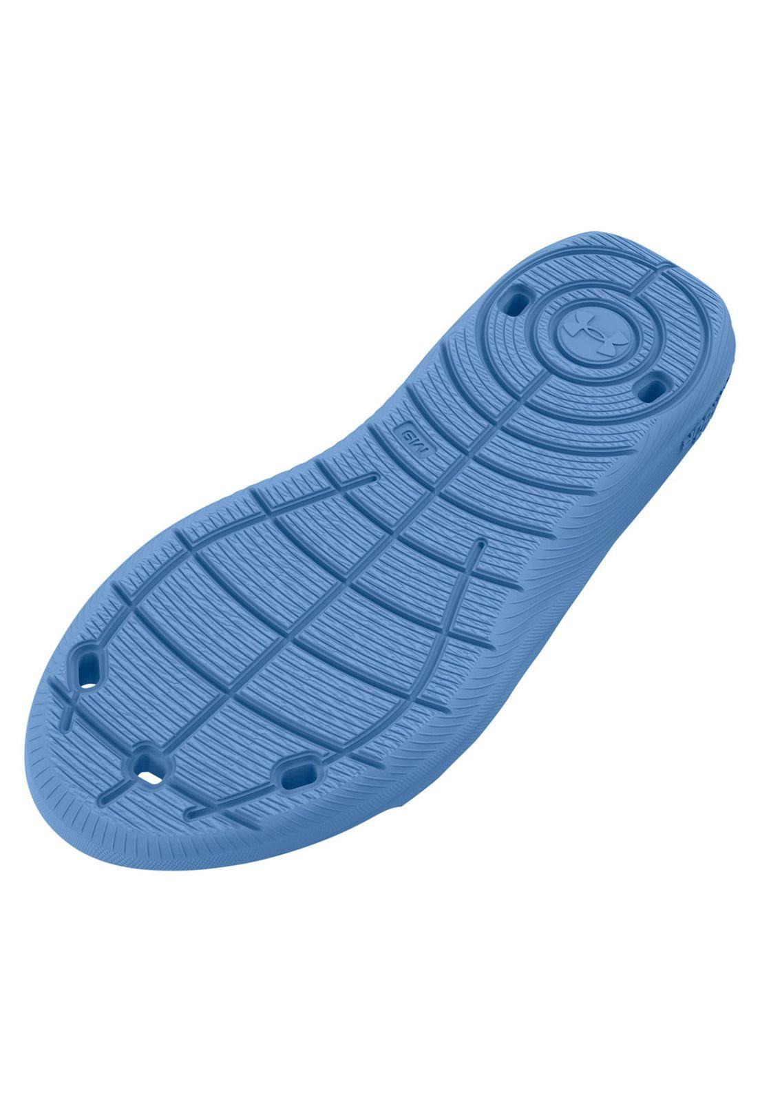 Sandalias UA Locker IV para hombre Azul-3