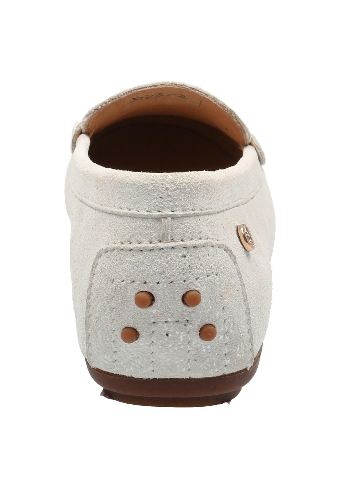 Mocasin Cuero Mujer Band Blanco-5