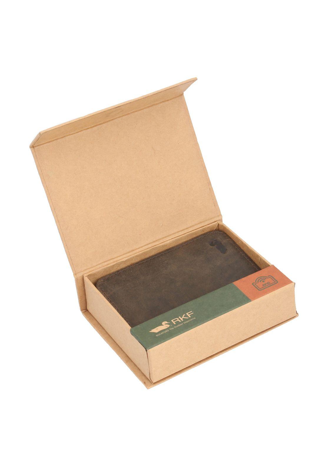 Billetera Cuero Unisex Ohu Indo Café-3