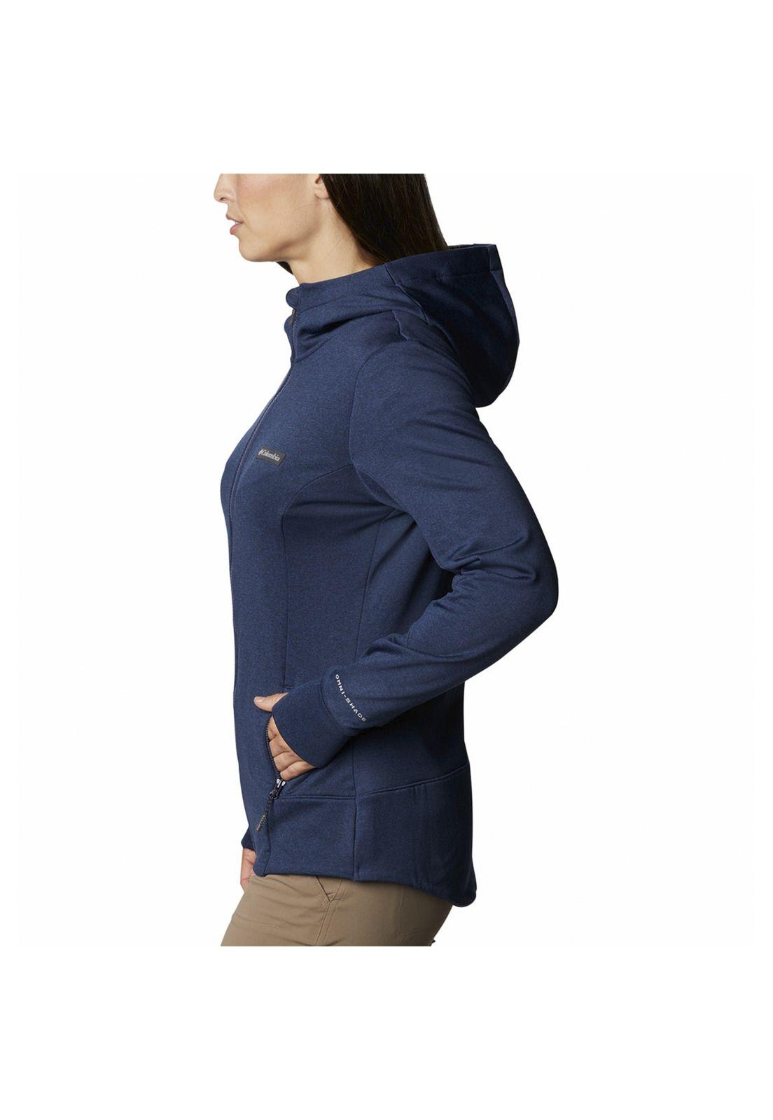 Polerón Mujer Windgates Tech Fleec Azul-1