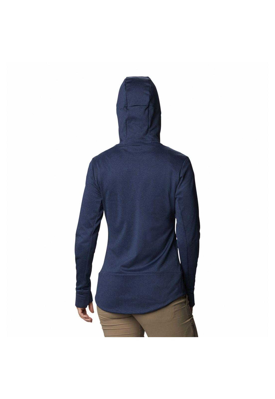 Polerón Mujer Windgates Tech Fleec Azul-3