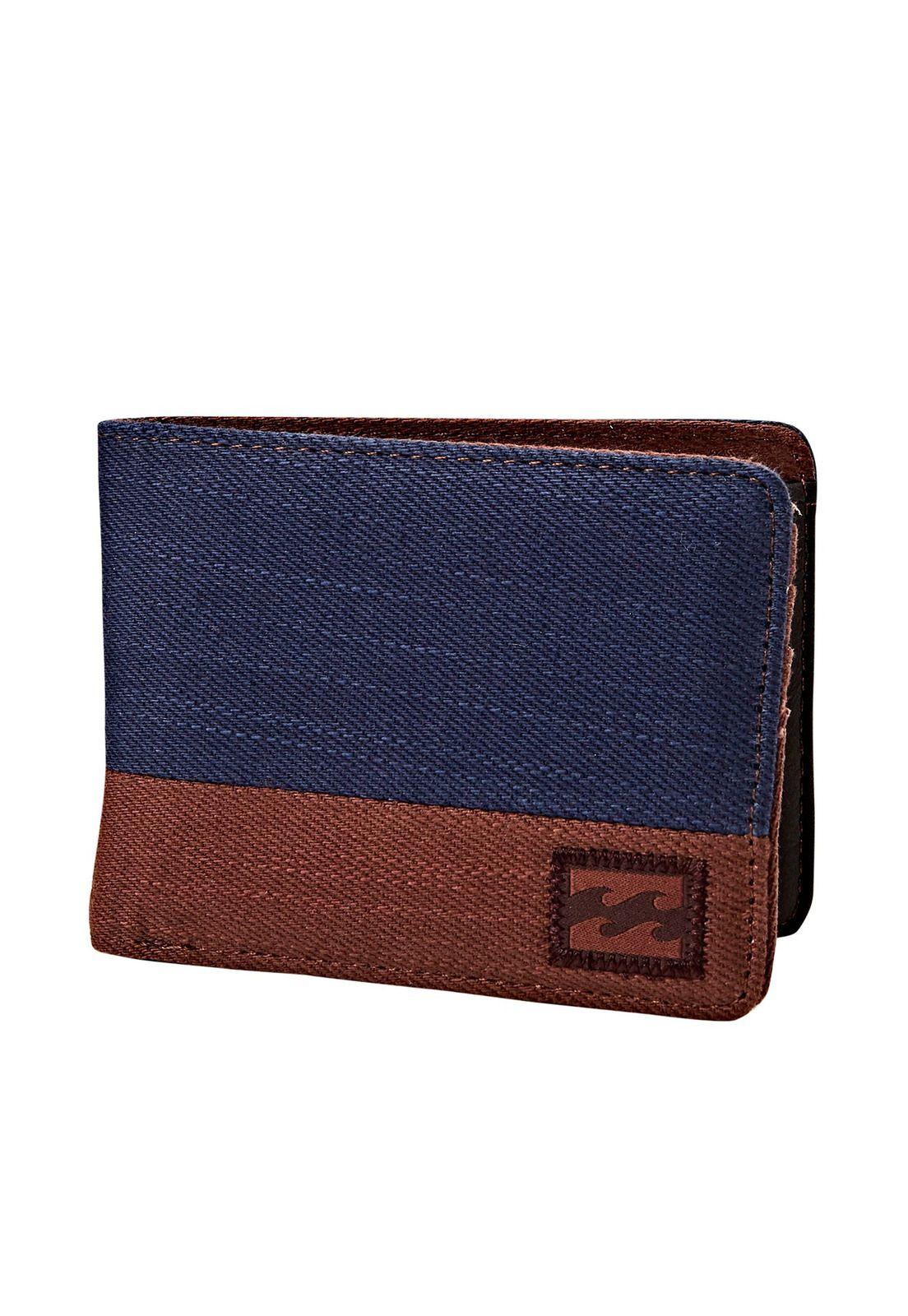 Billetera Hombre Dimension Twill Azul Petróleo-0