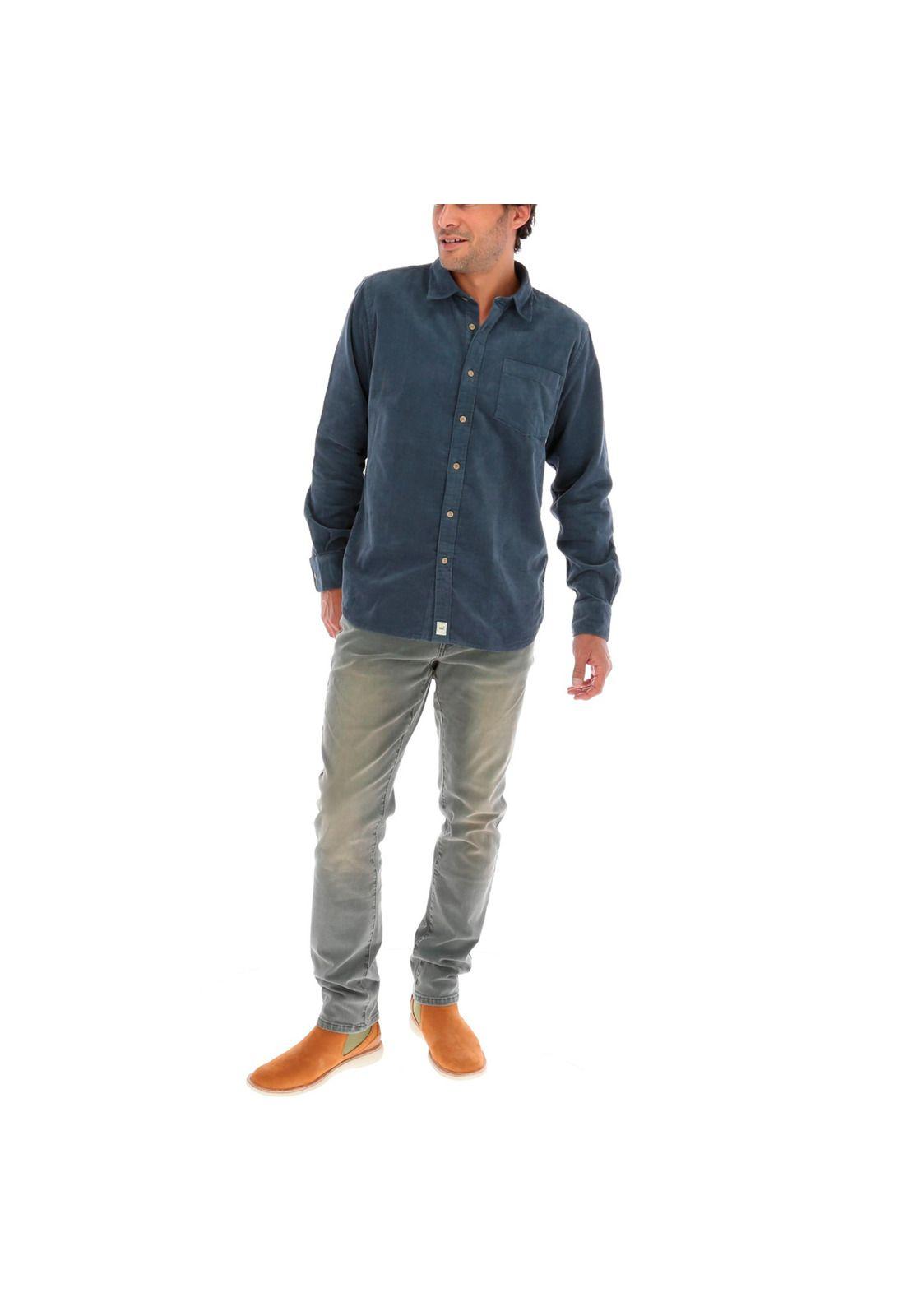 Camisa Corduroy Rockford Azul-4