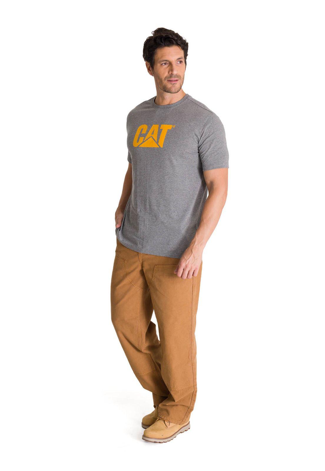 Polera Manga Corta Hombre Logo Gris-5