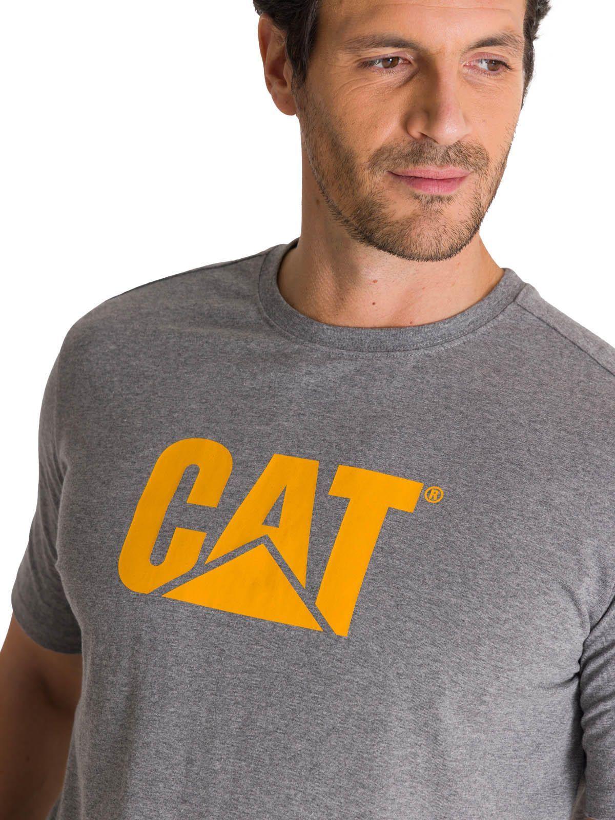 Polera Manga Corta Hombre Logo Gris-4