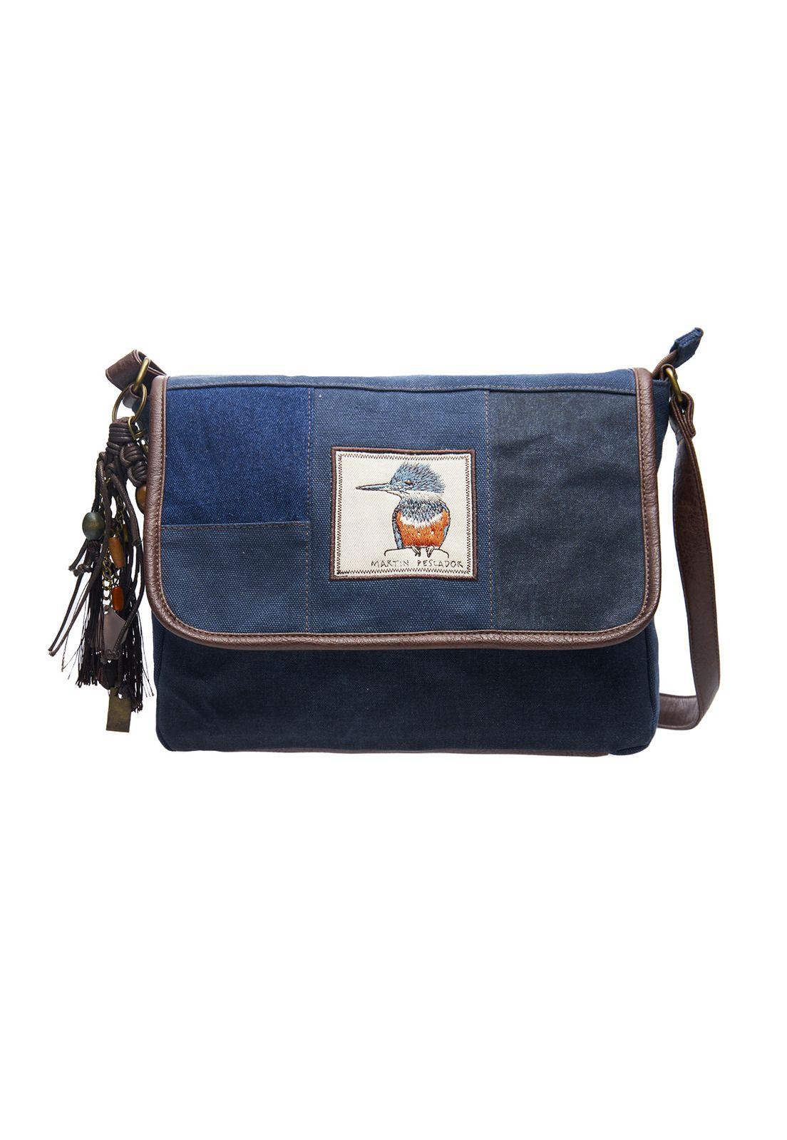 Cartera Mujer Bird Cross Azul-0