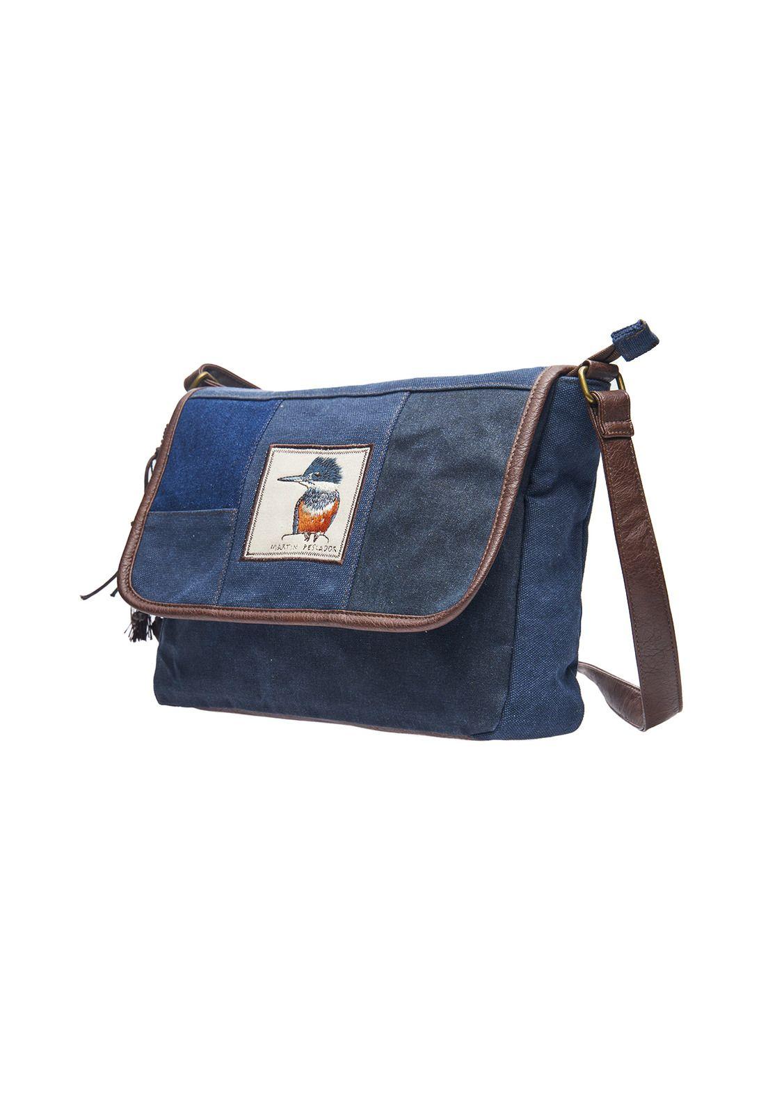 Cartera Mujer Bird Cross Azul-1