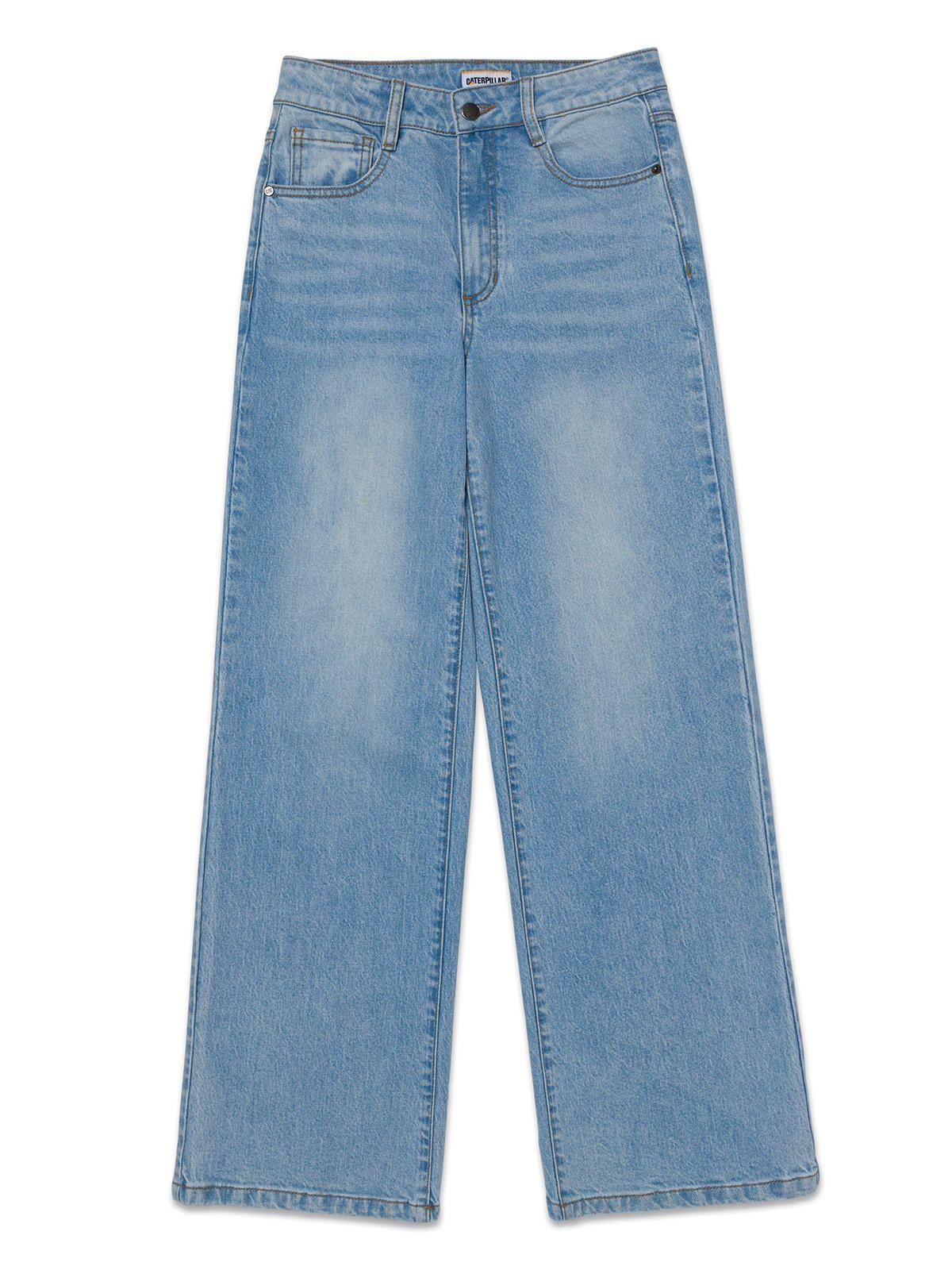 Jeans Mujer Denim Wide Leg Azul-7