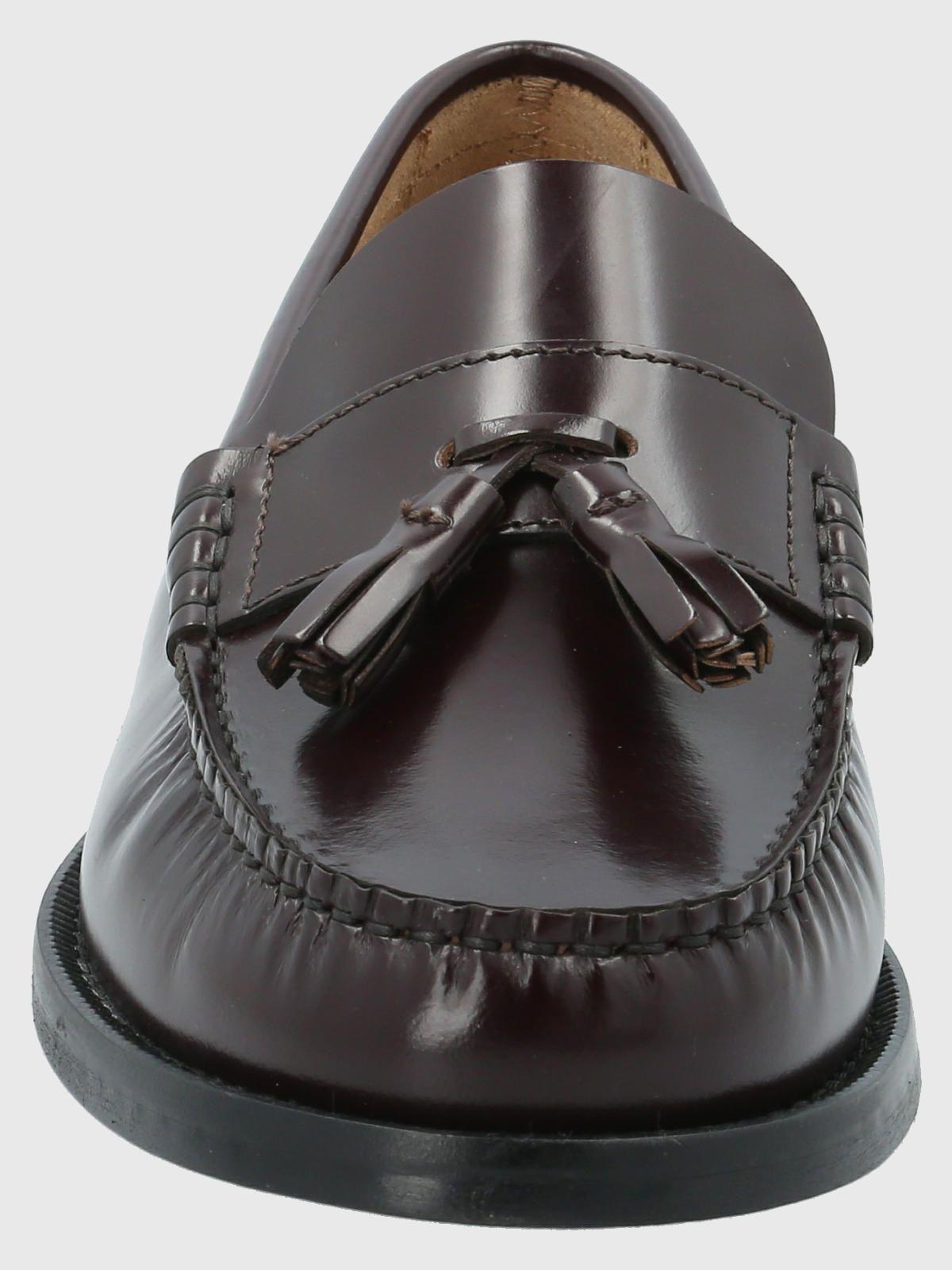 Mocasín Cuero Hombre Cerata Burdeo-3