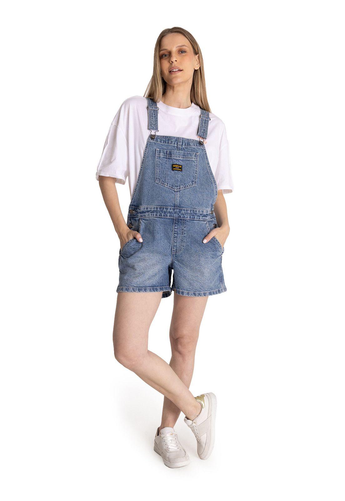 Jardinera Denim Mujer Heritage Azul-0