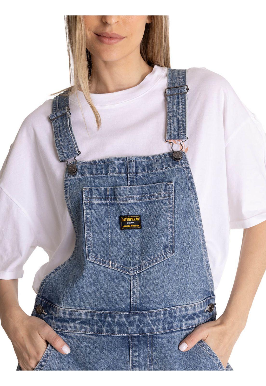 Jardinera Denim Mujer Heritage Azul-5