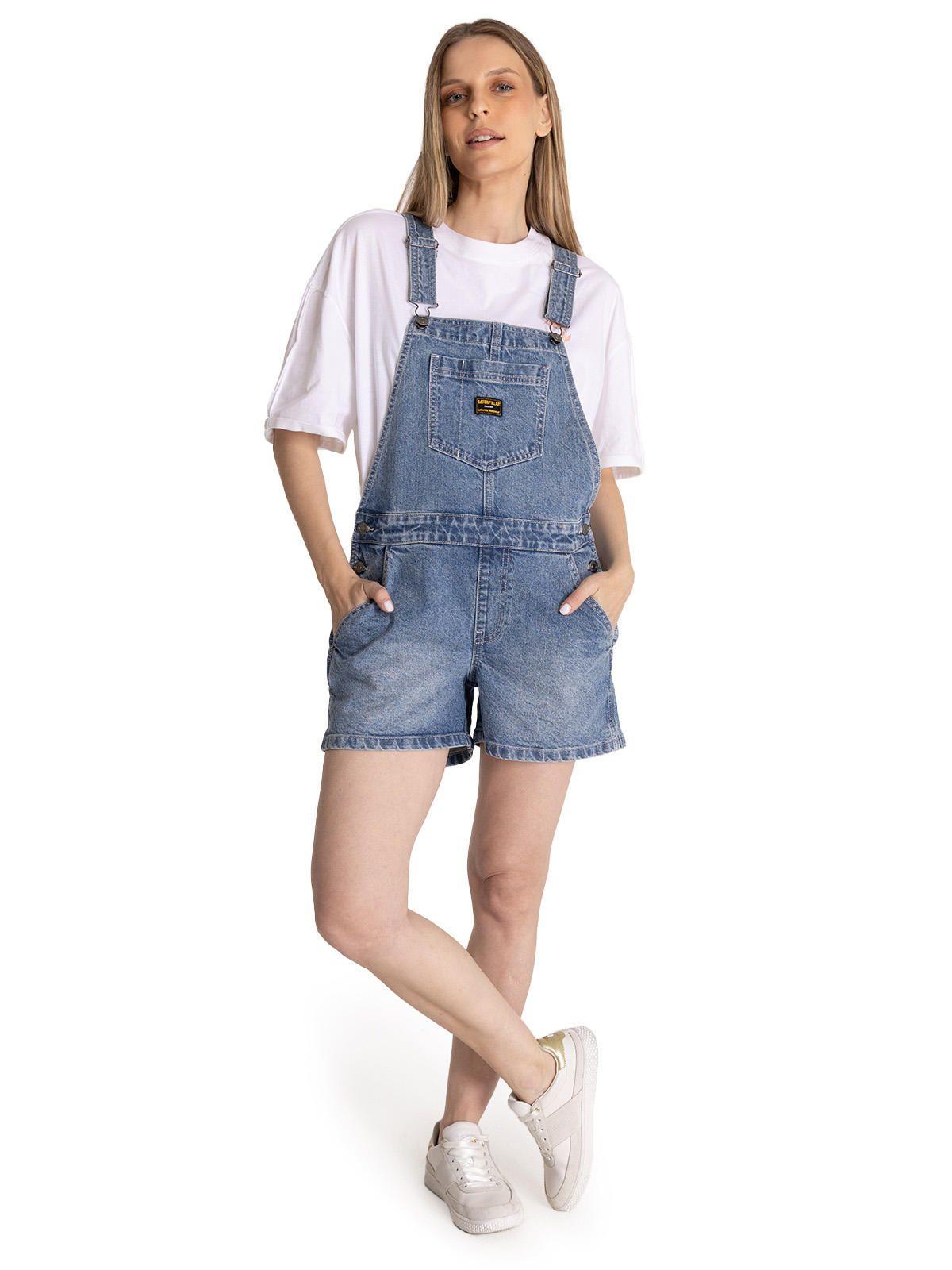 Jardinera Denim Mujer Heritage Azul-0