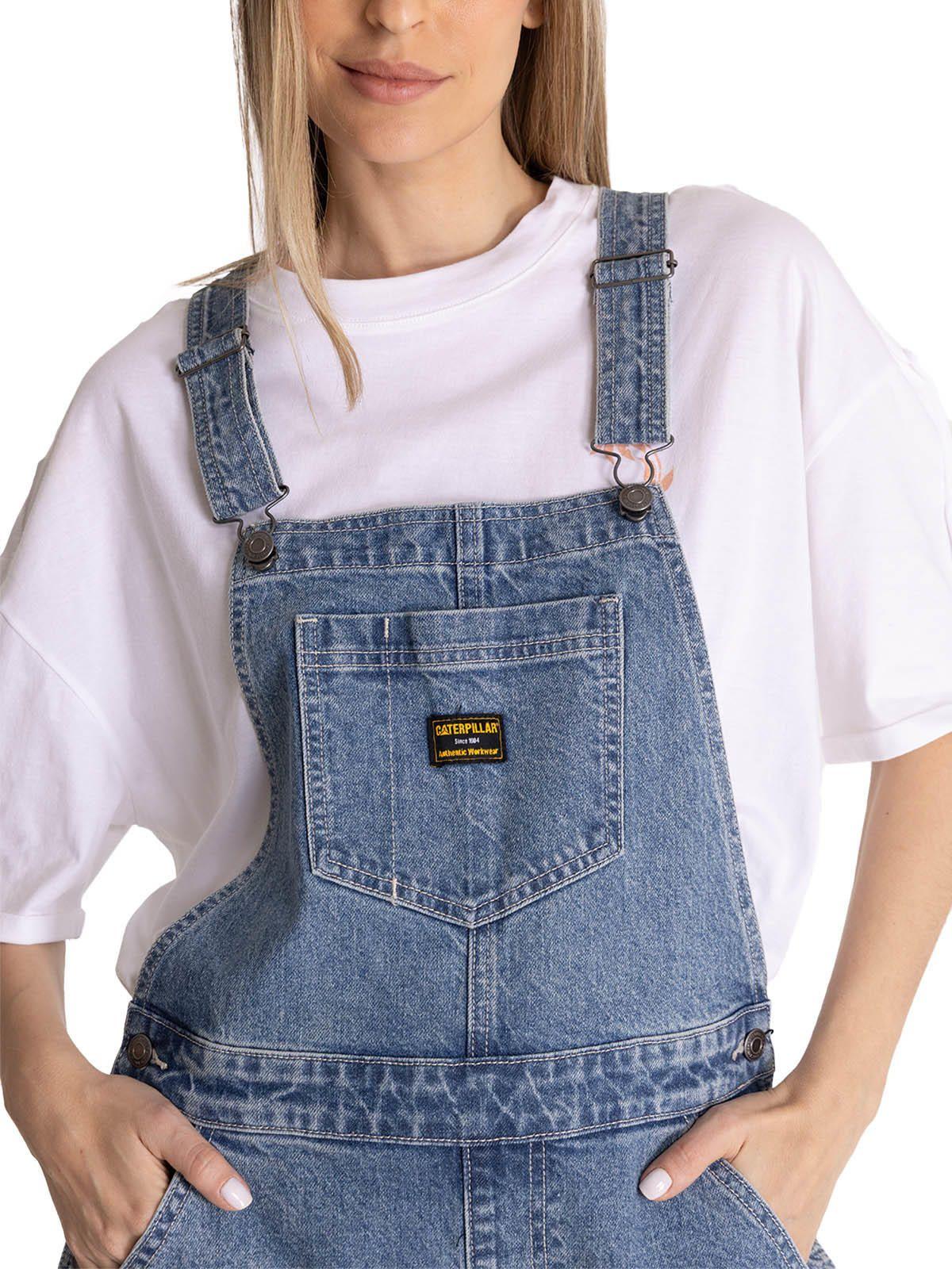 Jardinera Denim Mujer Heritage Azul-5