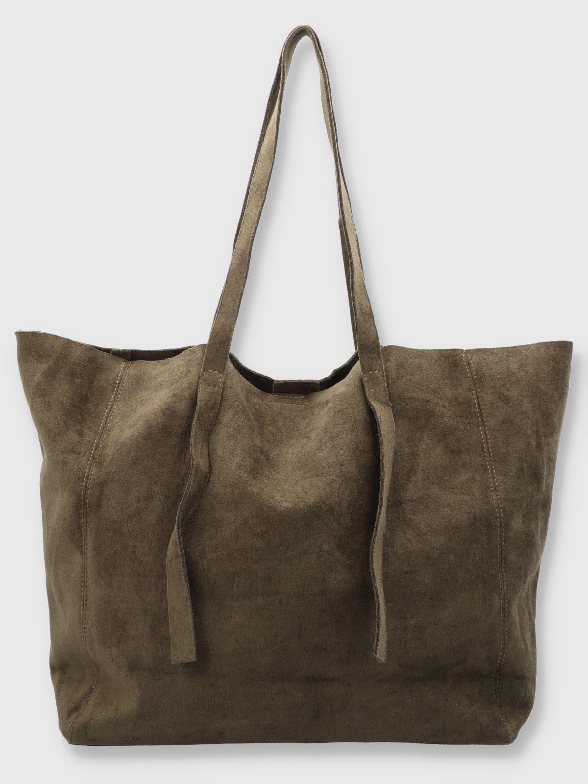 Bolso Mujer Suede Bag Verde-3