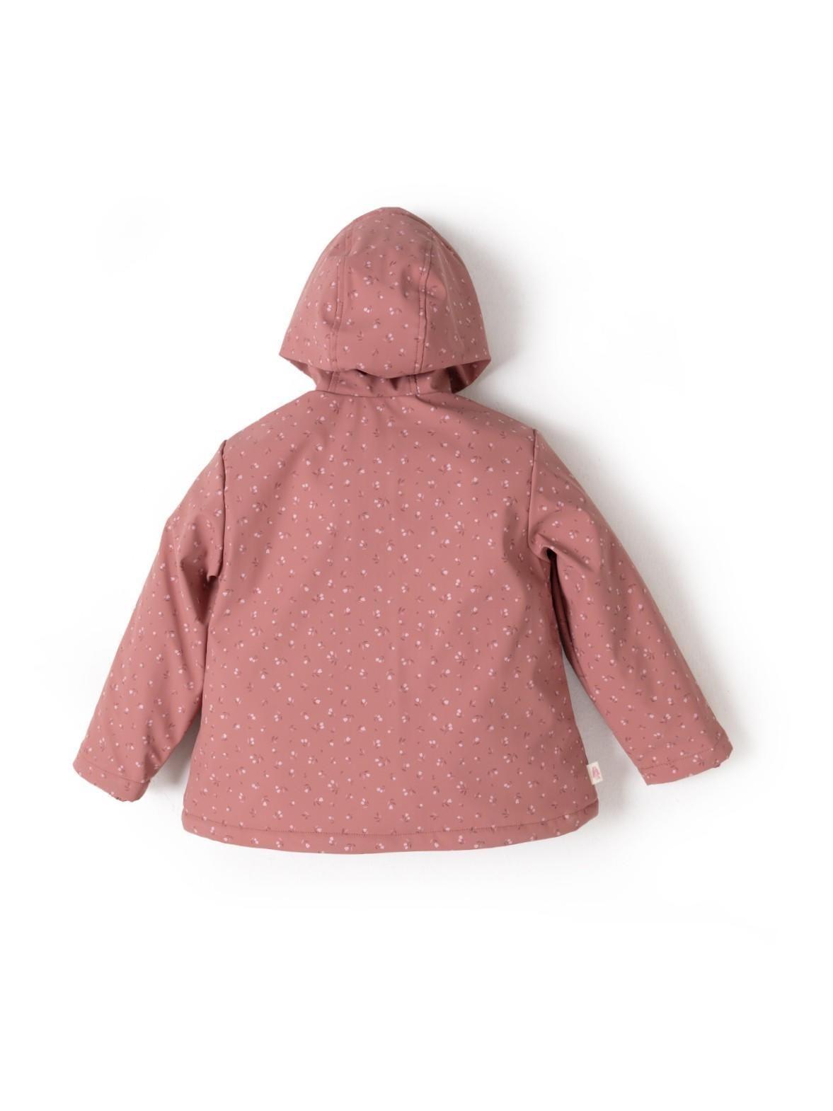 Chaqueta Niña Flores Rosado-1