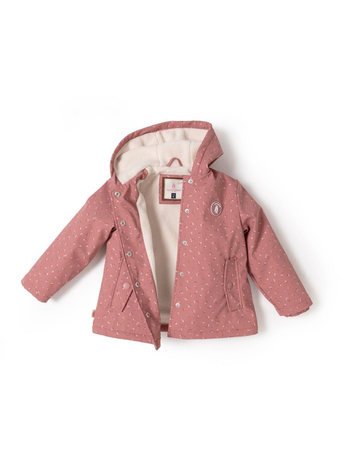 Chaqueta Niña Flores Rosado-3
