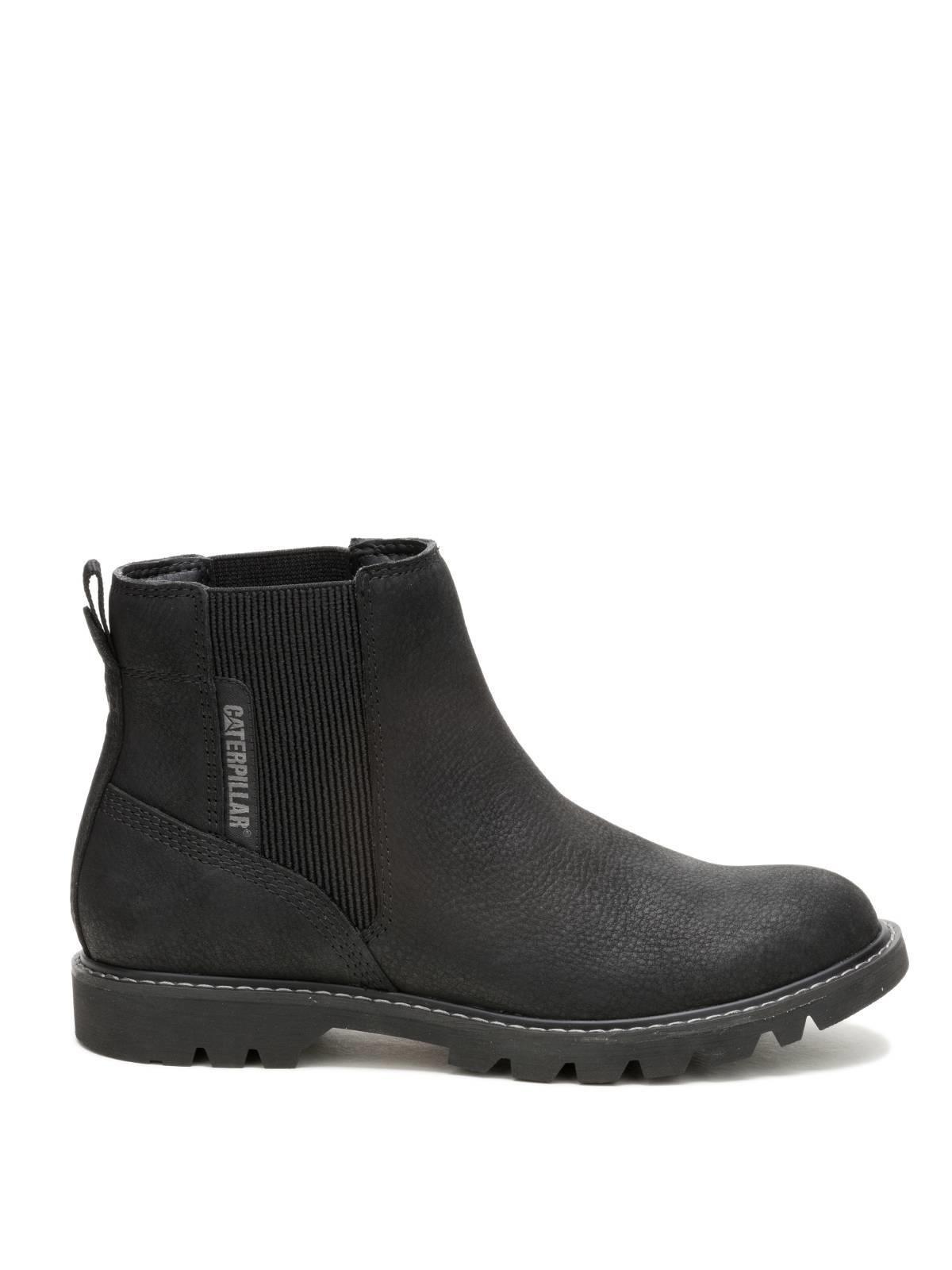 Botin Cuero Mujer Colorado Chelsea Negro-1