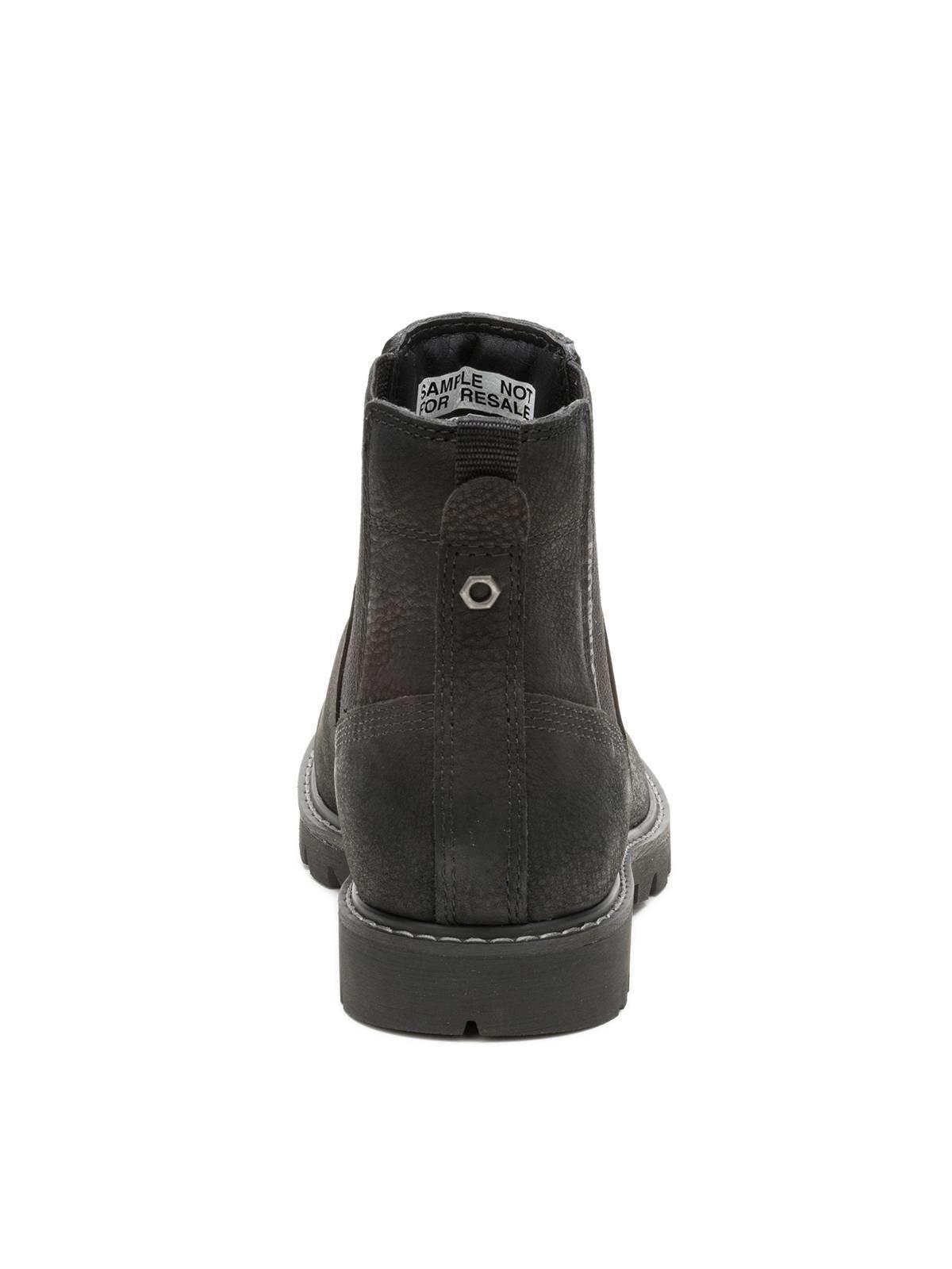 Botin Cuero Mujer Colorado Chelsea Negro-5