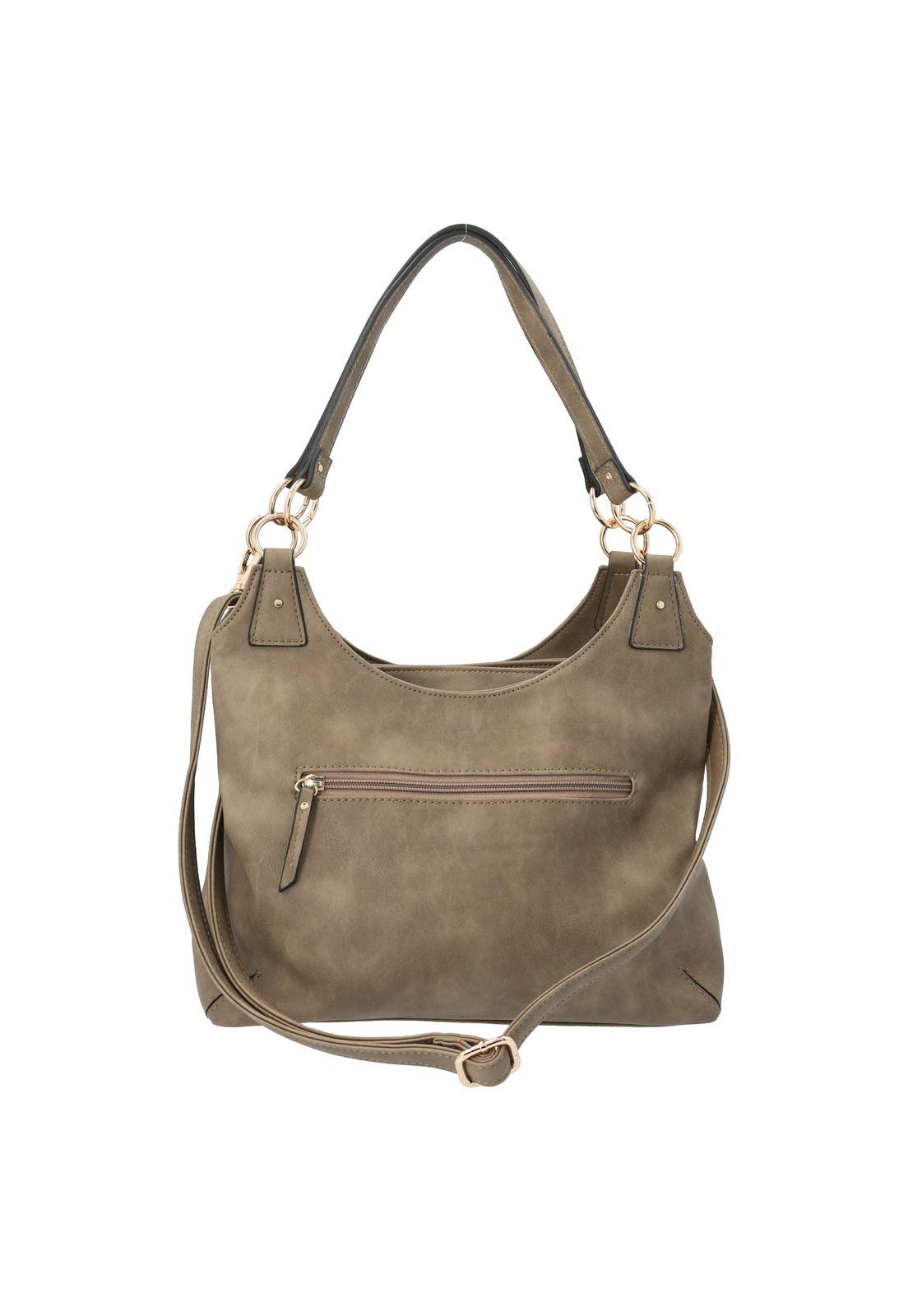 Cartera Mujer Gerty Hobo Taupe-2