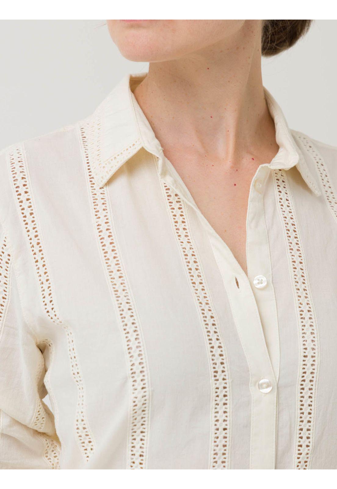 Blusa Algodón Orgánico Mujer Zambor Blanco -6
