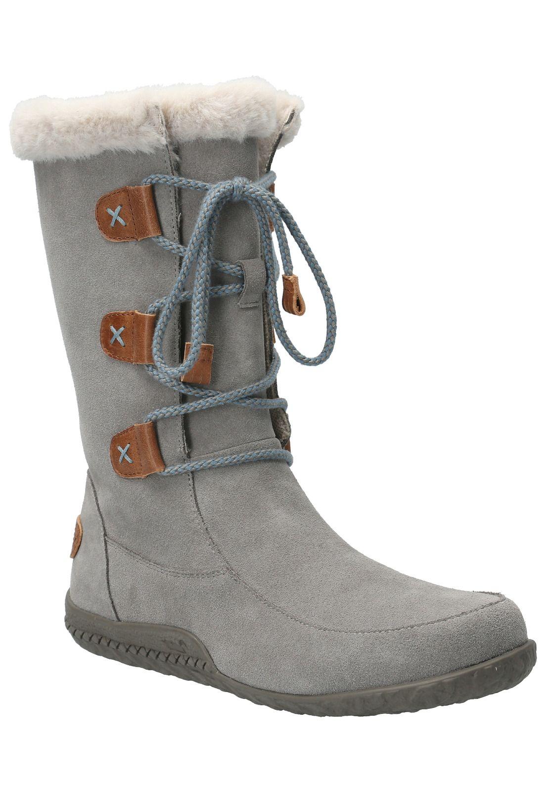 Bota Cuero Mujer Telme Gris-1