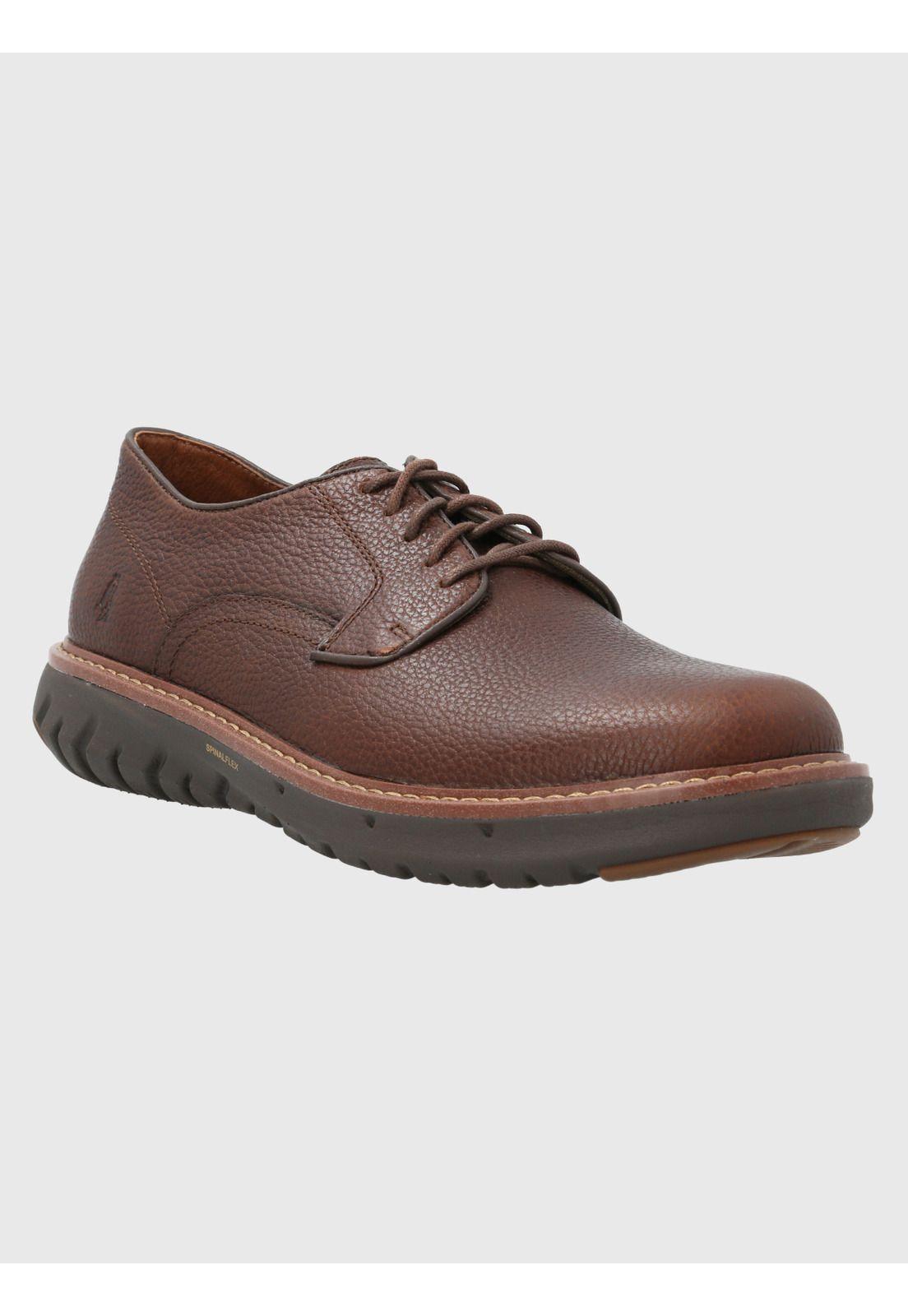Zapato Cuero Hombre Smart Oxford Café-0