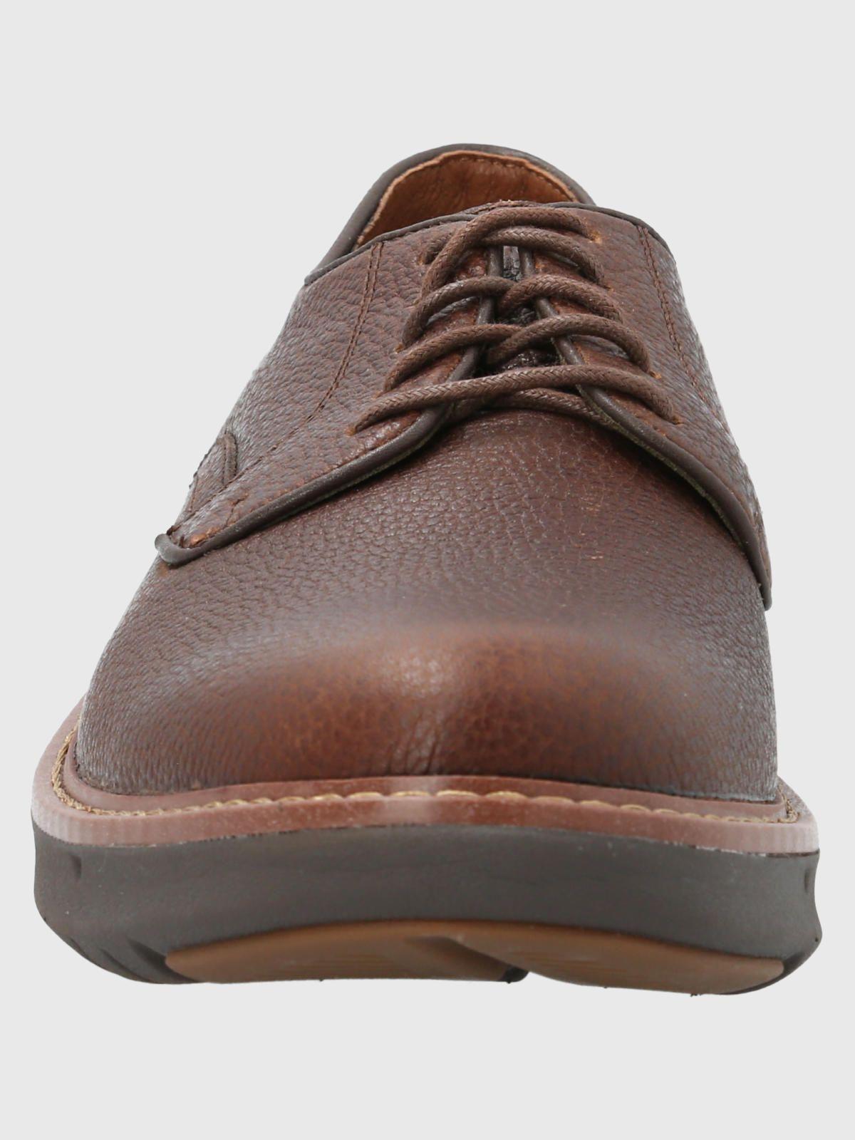 Zapato Cuero Hombre Smart Oxford Café-3